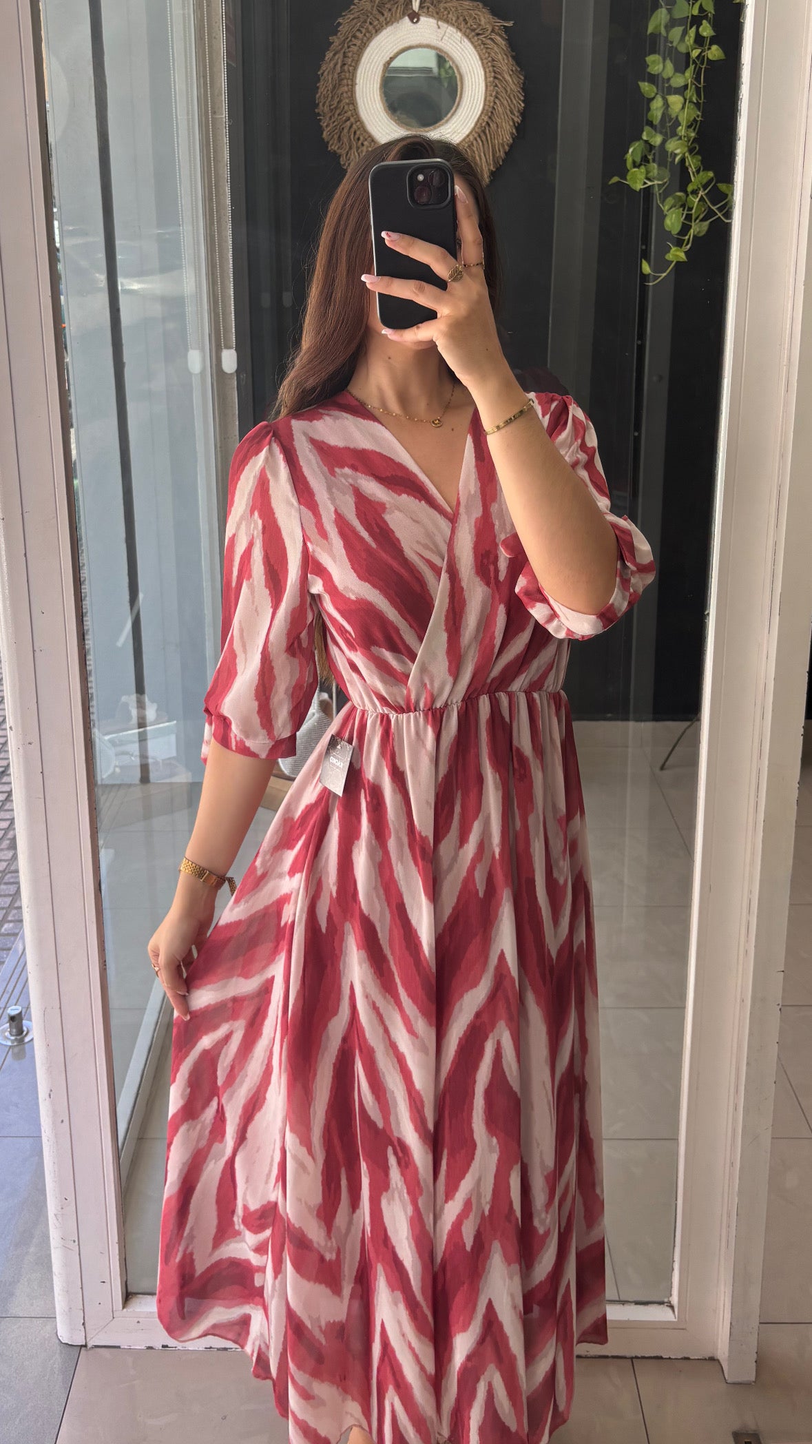 Vestido Gasa Estampado