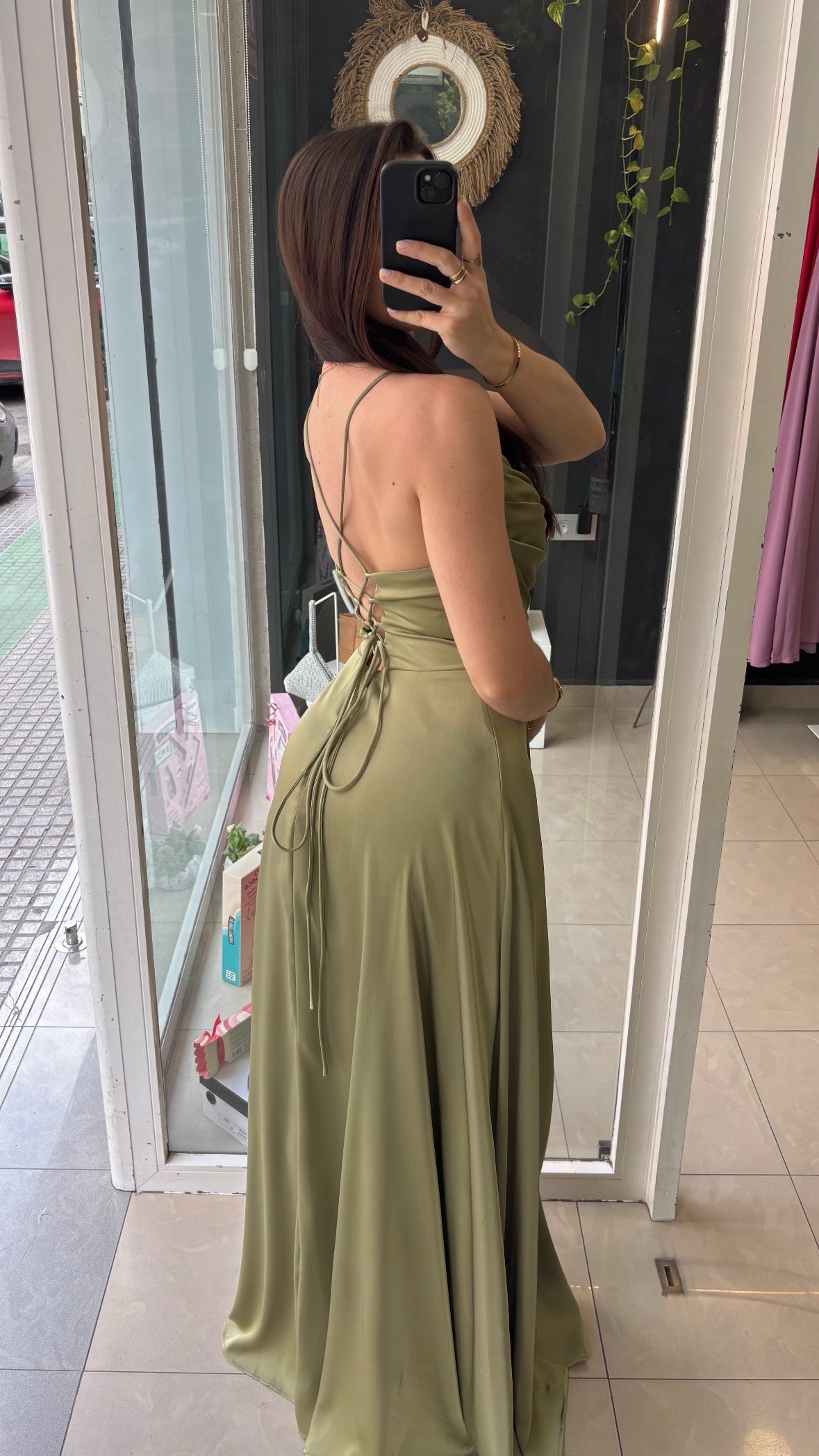 Vestido Vuelo Escote Cascada