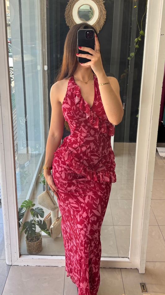 Vestido Estampado Volantitos
