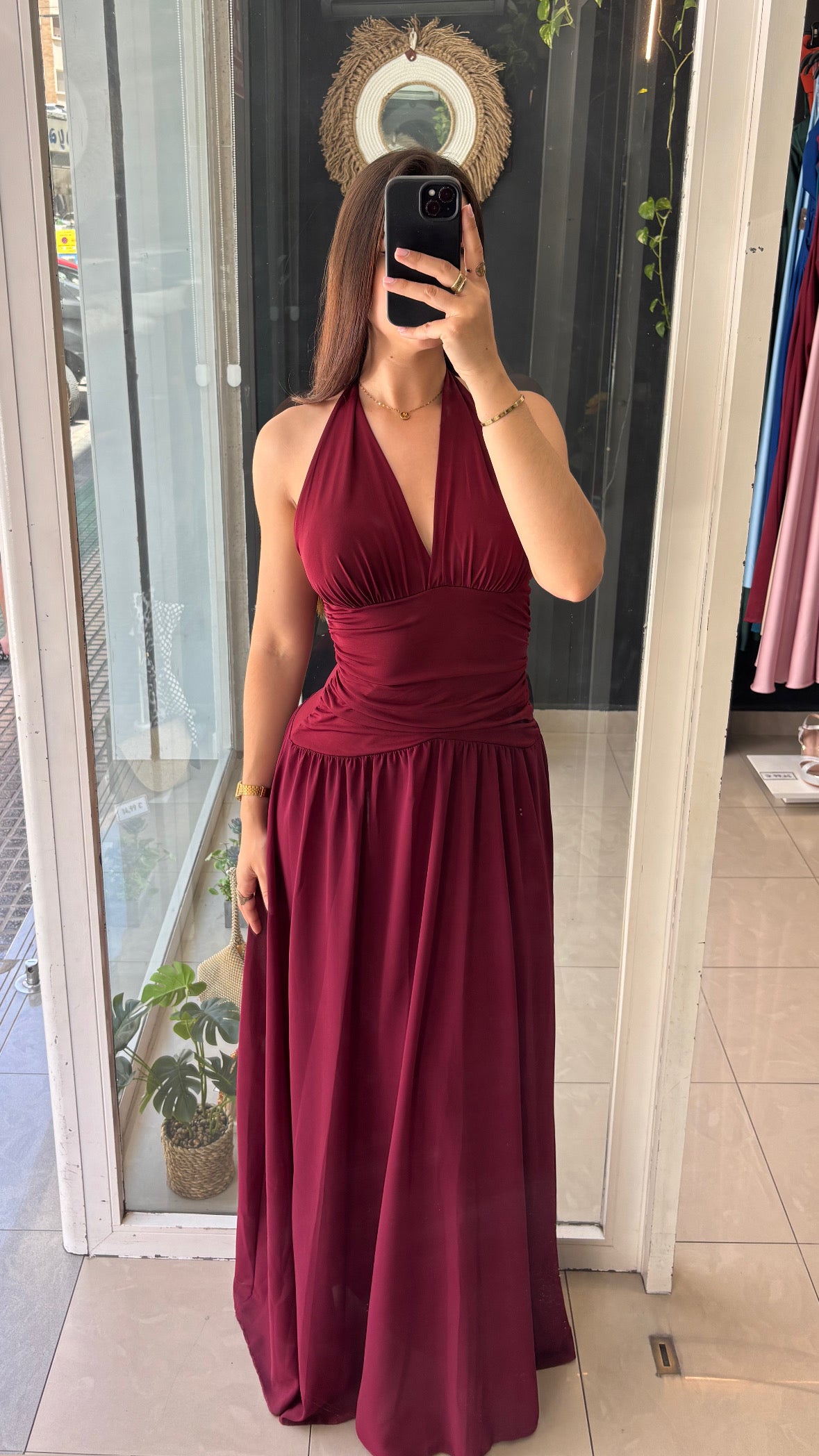 Vestido Halter Vuelo