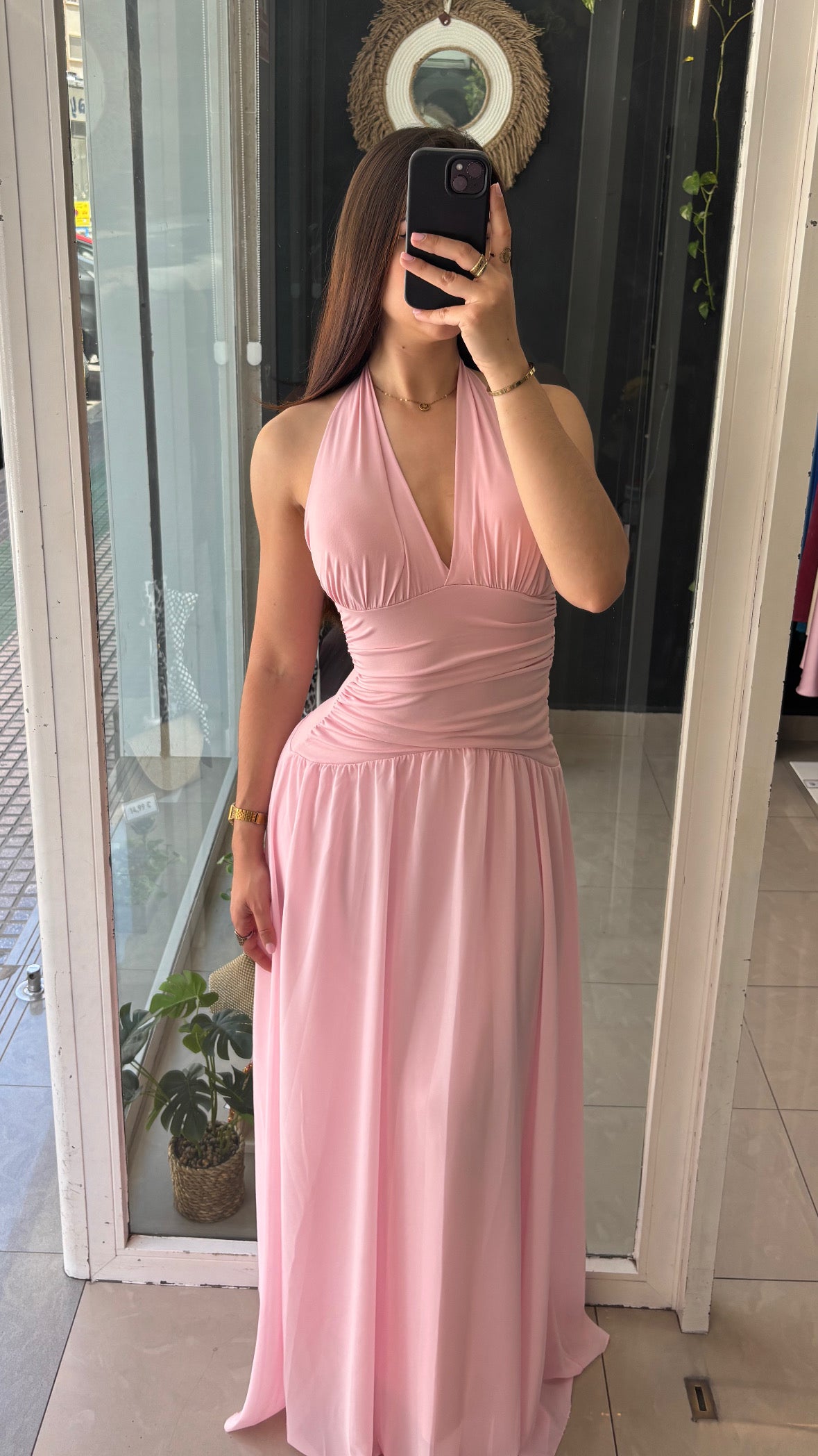 Vestido Halter Vuelo