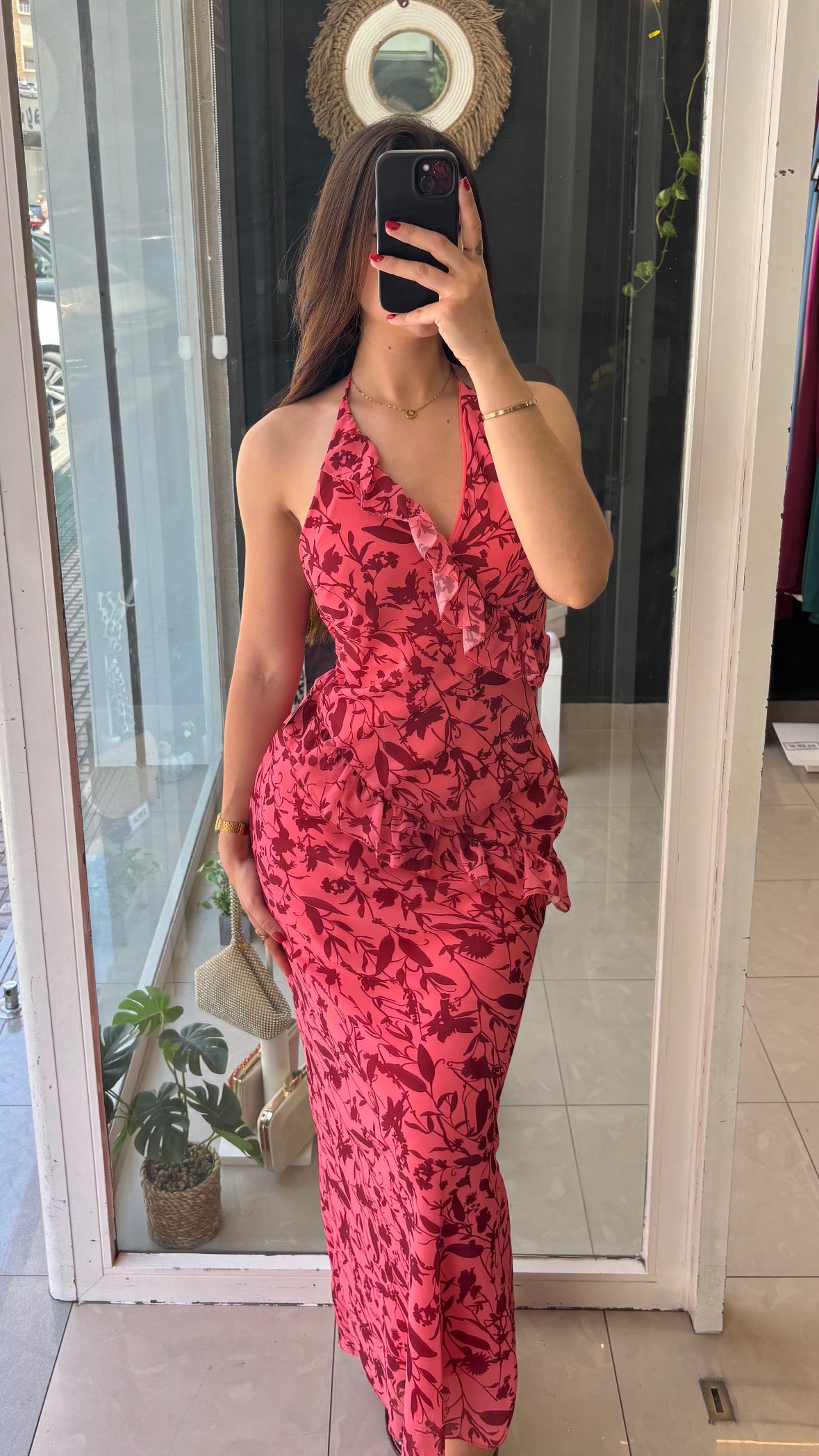 Vestido Estampado Volantitos