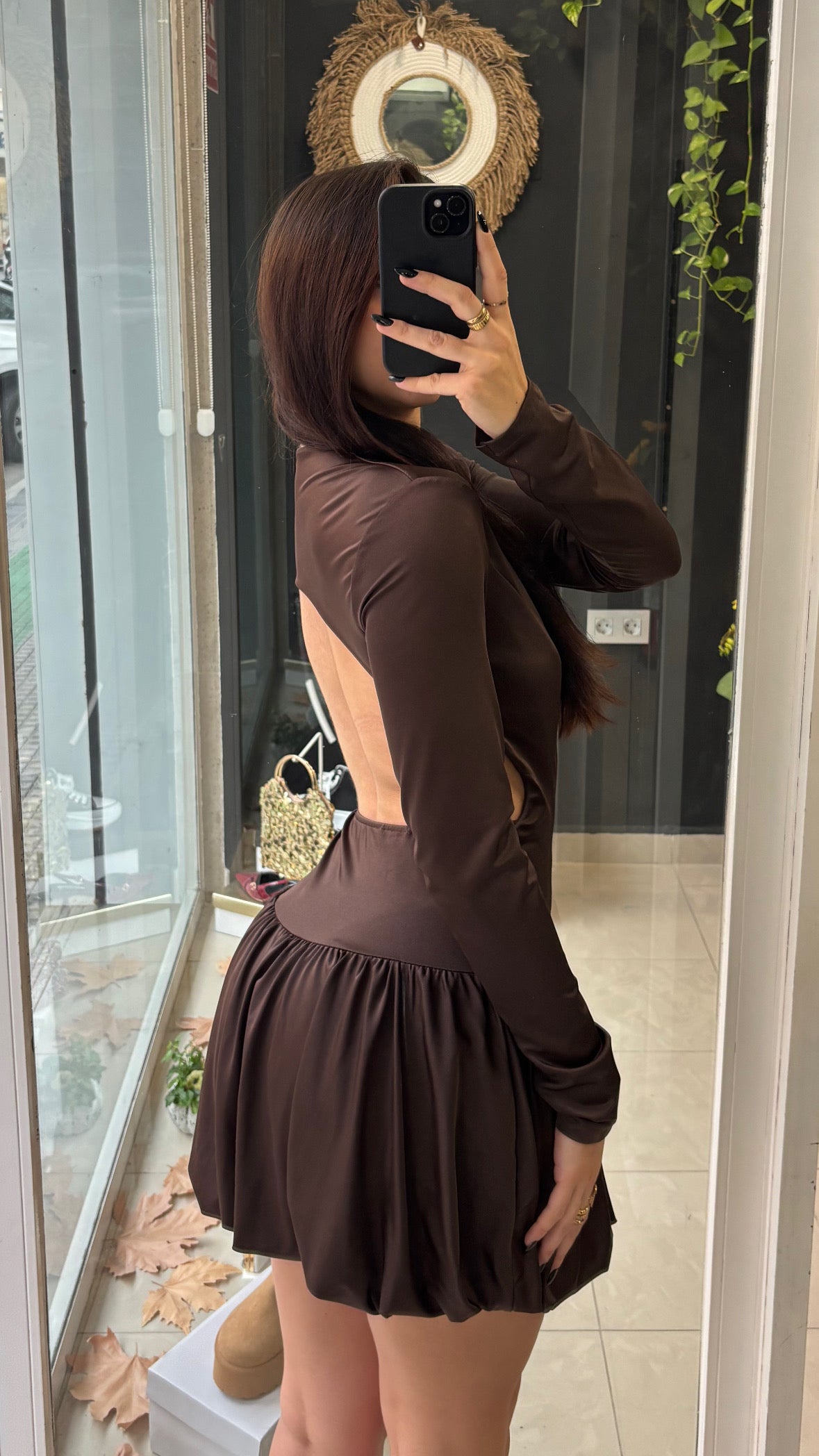 Vestido Escote Globo