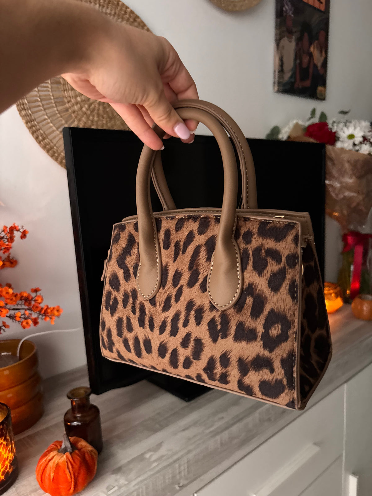 Bolso Leopardo Beige