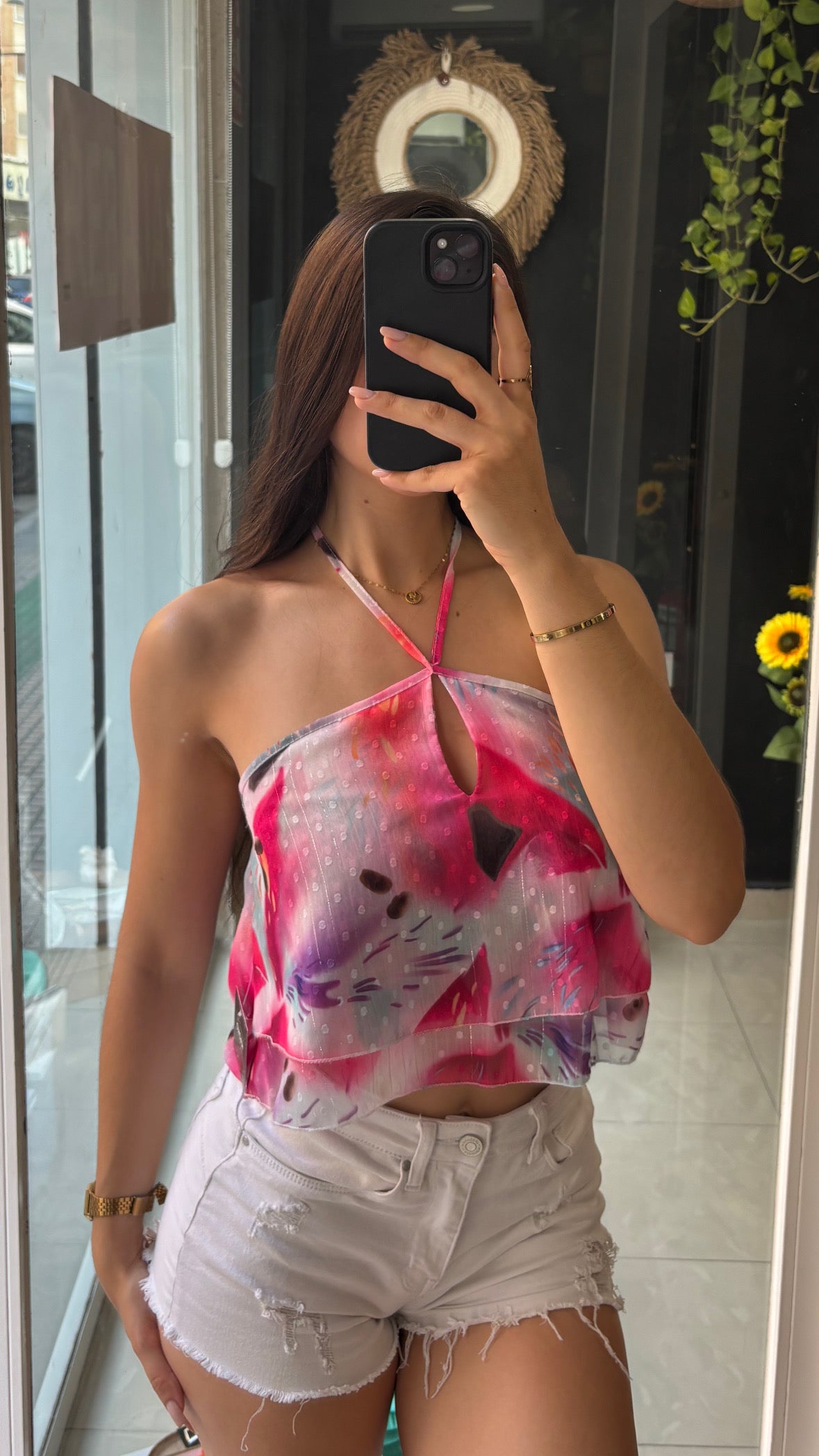 Top Gasa Estampado