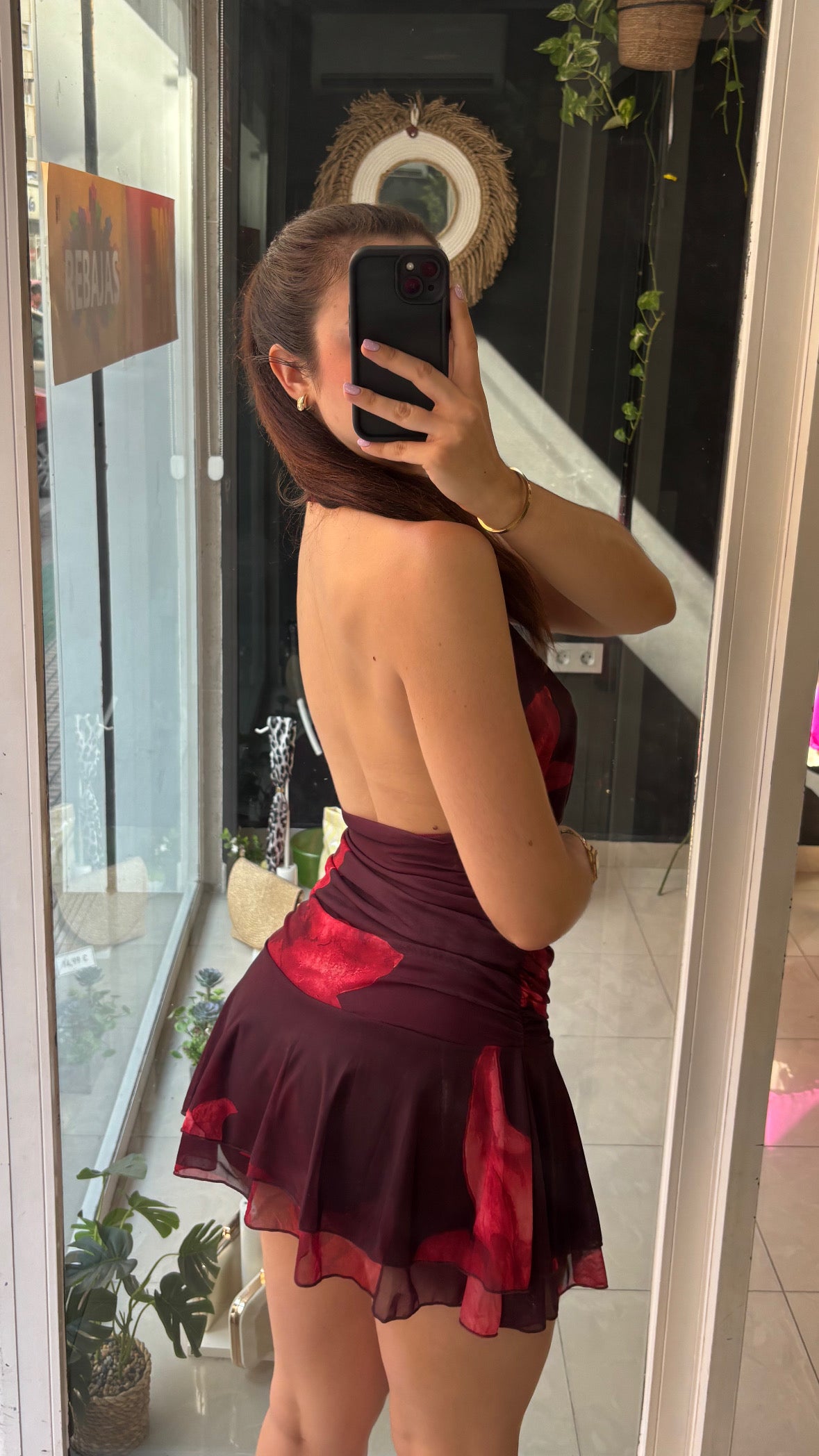 Vestido Gasa Estampado Flores