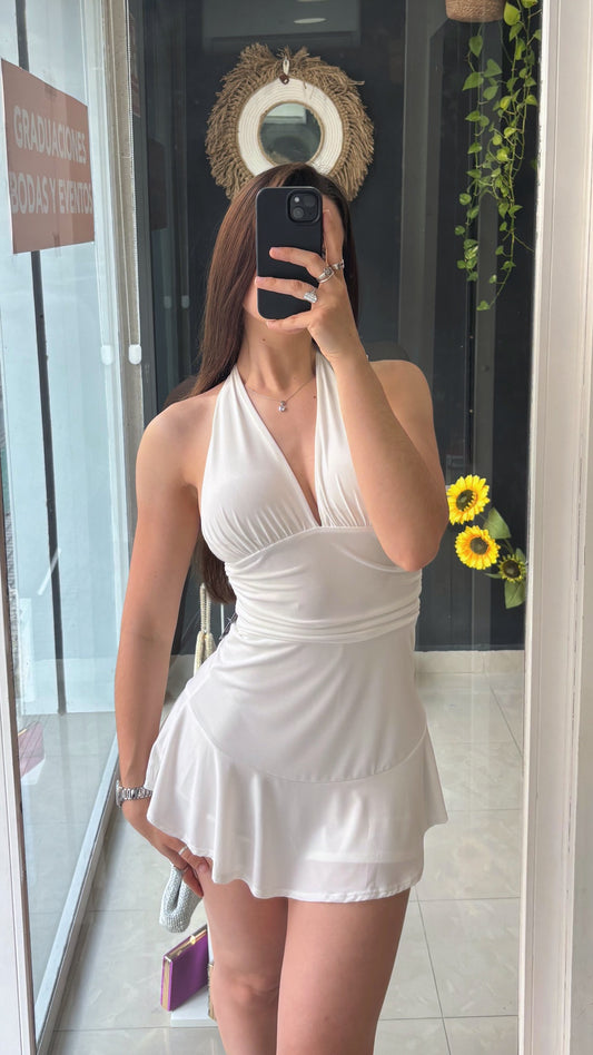 Vestido Corto Halter Verano