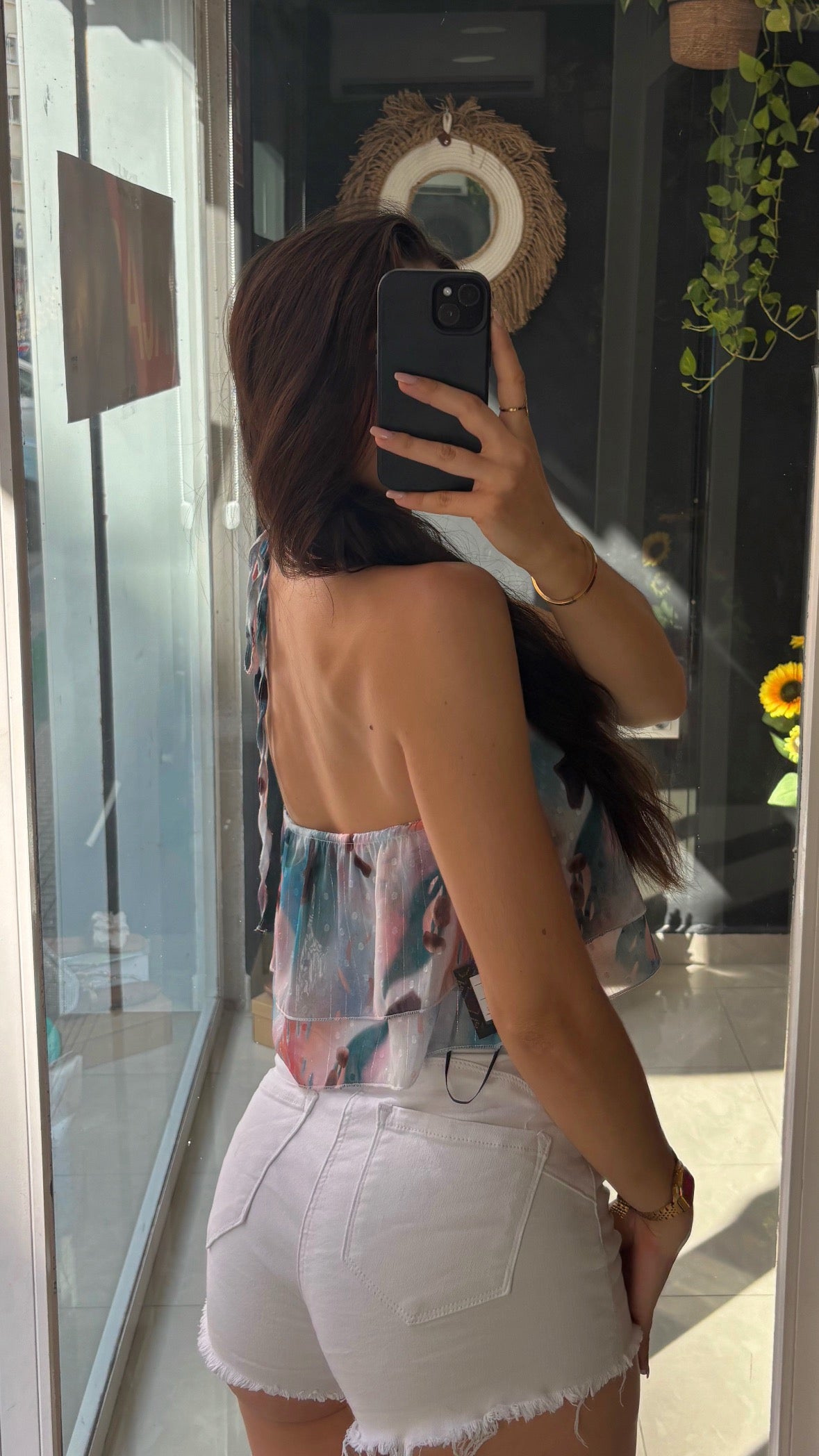 Top Gasa Estampado