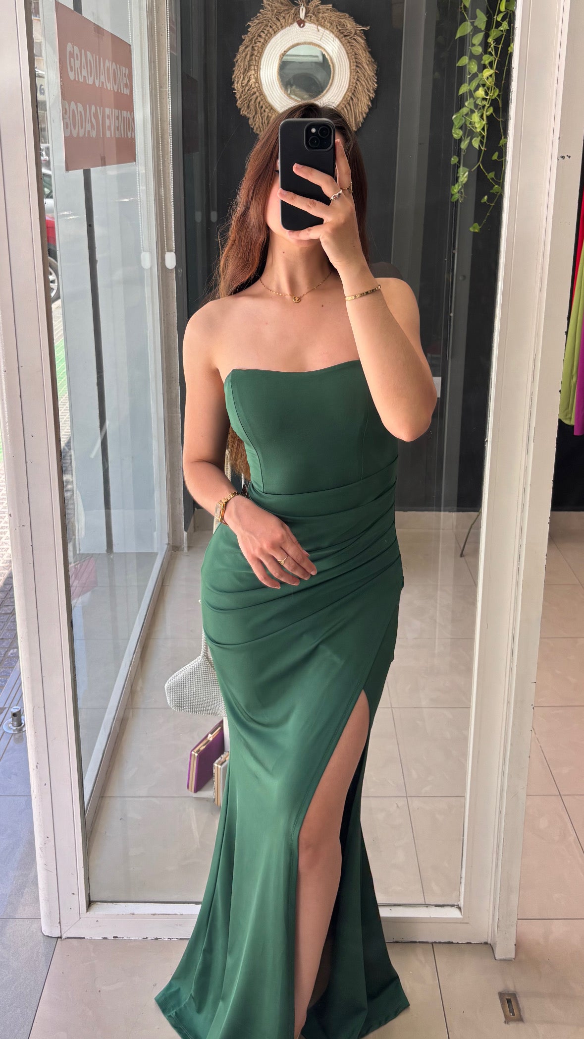 Vestido Honor Espalda Cruzada