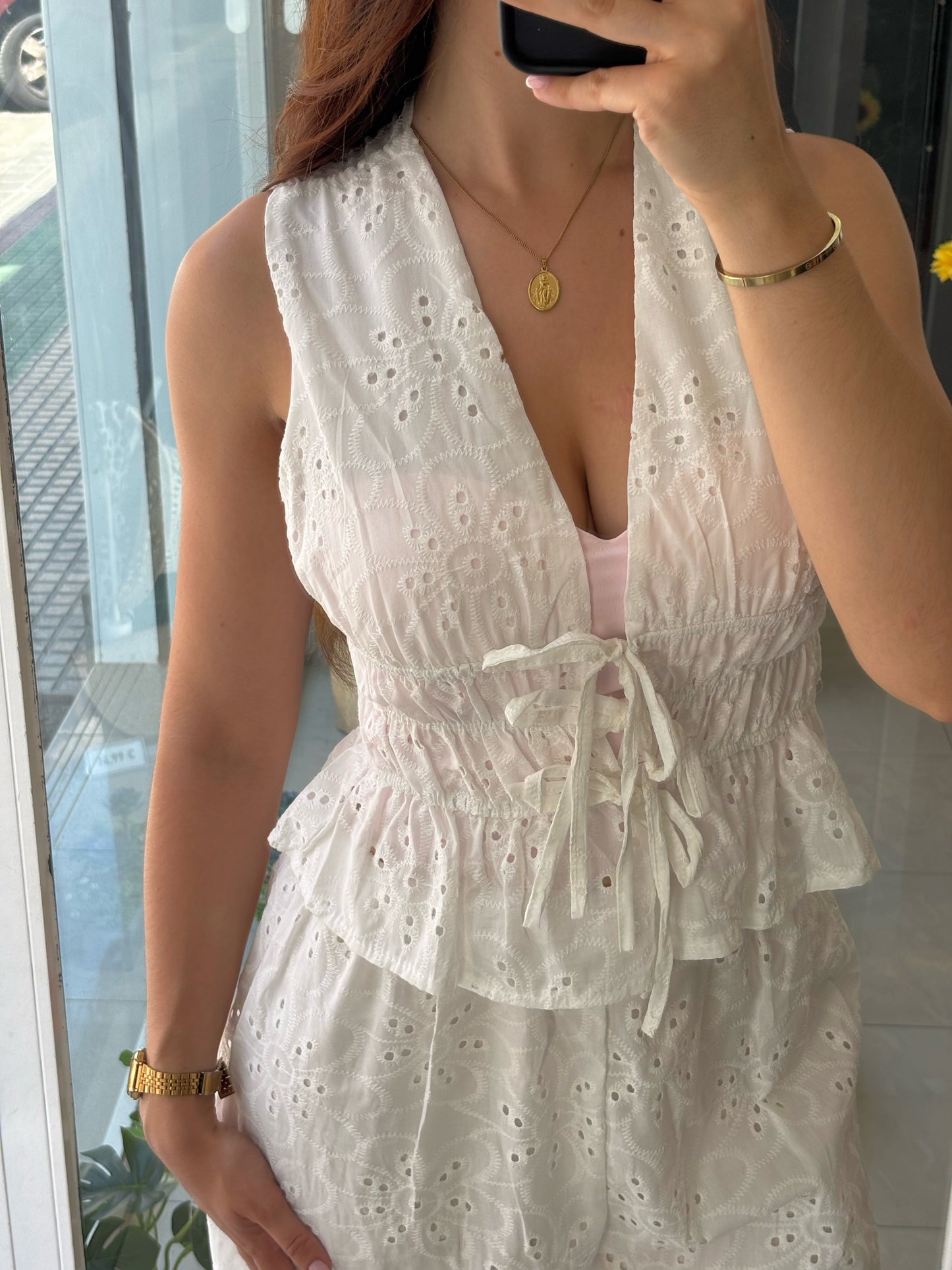 Conjunto Blanco Calado