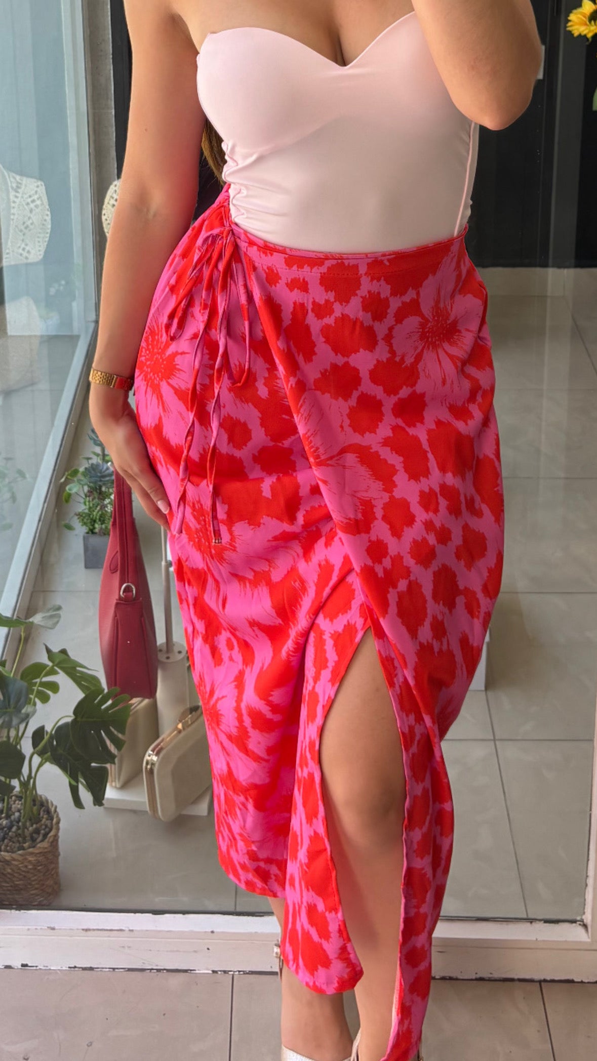 Falda Midi Estampada