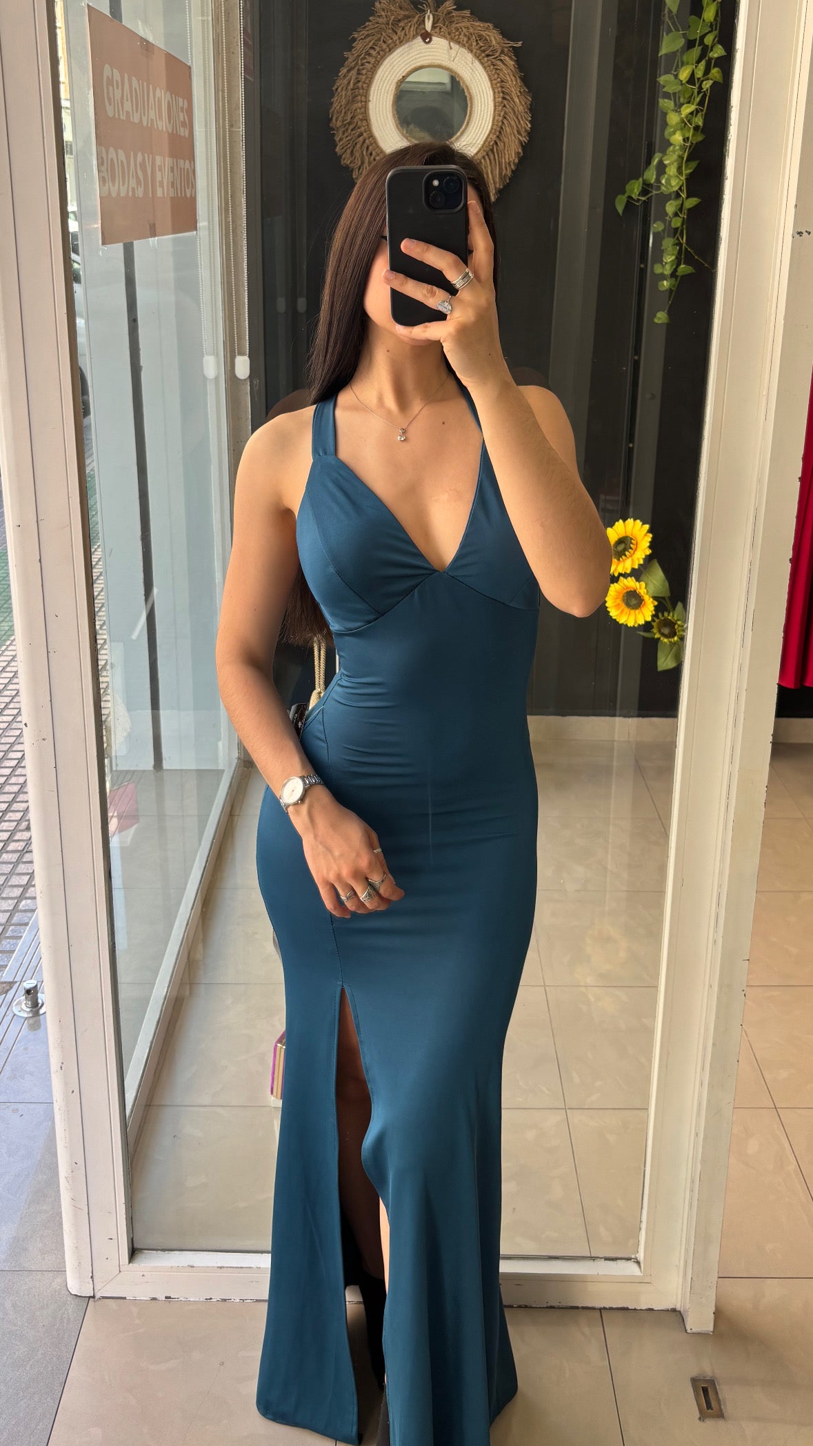 Vestido Licra Espalda Cruzada