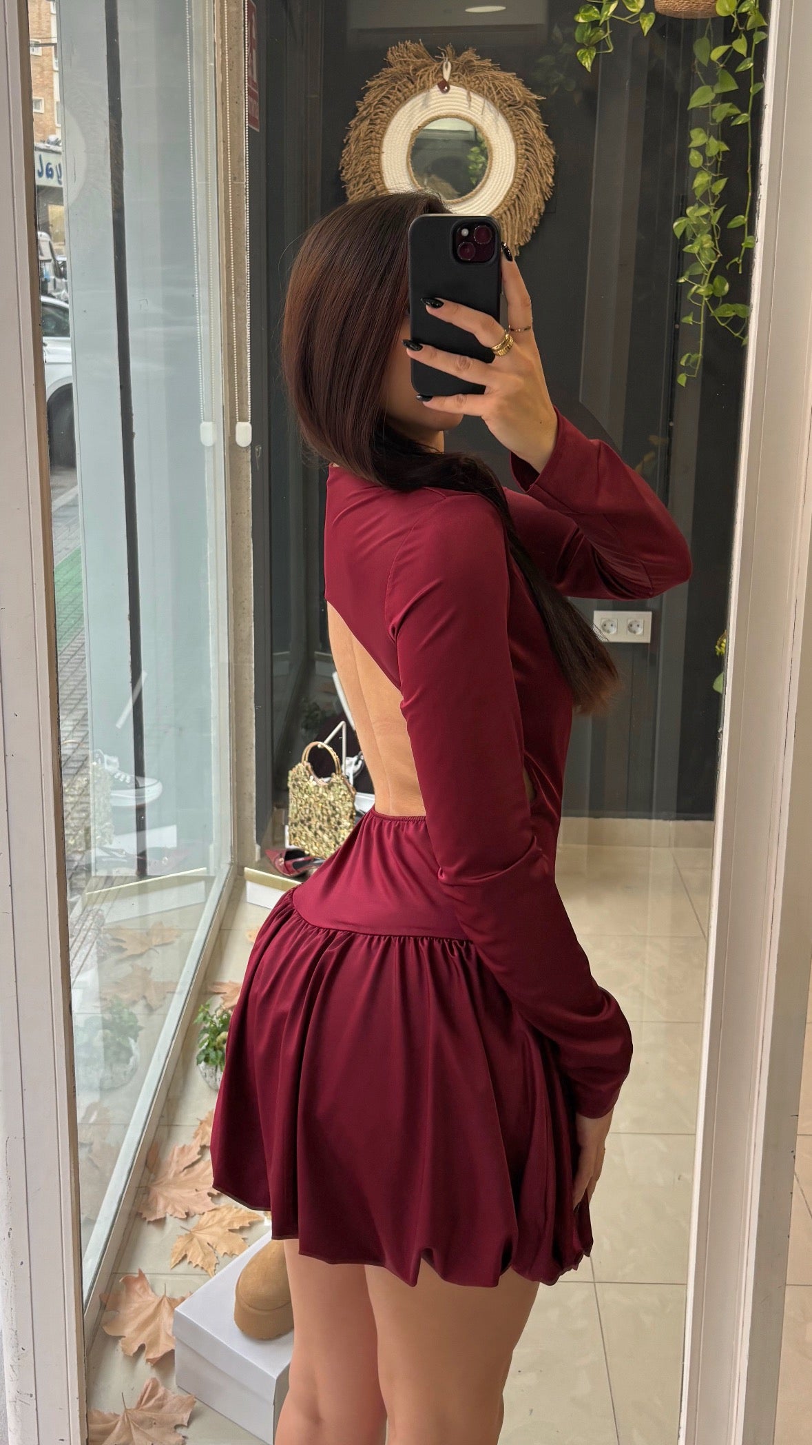 Vestido Escote Globo