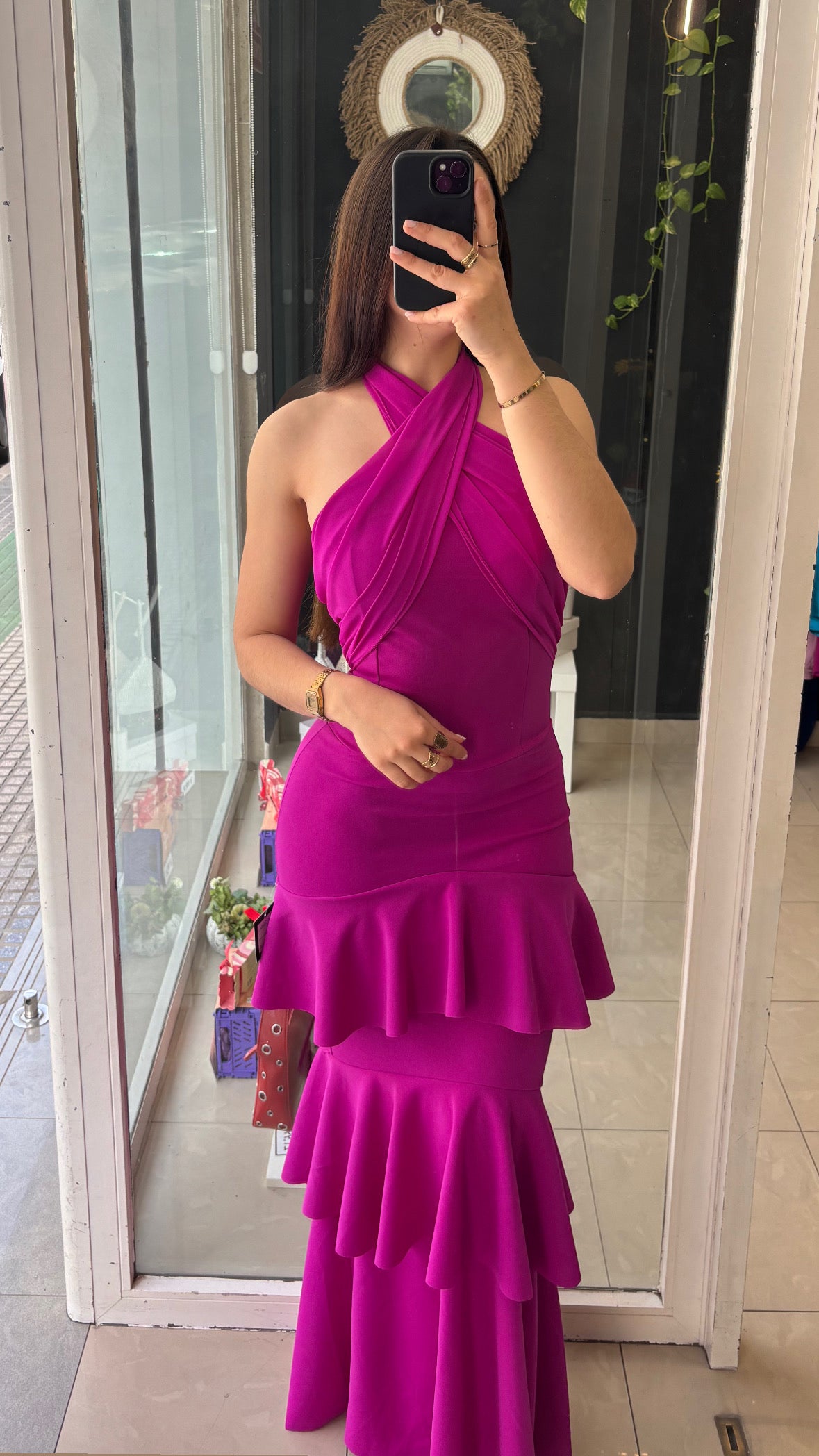 Vestido Volantes Gasa