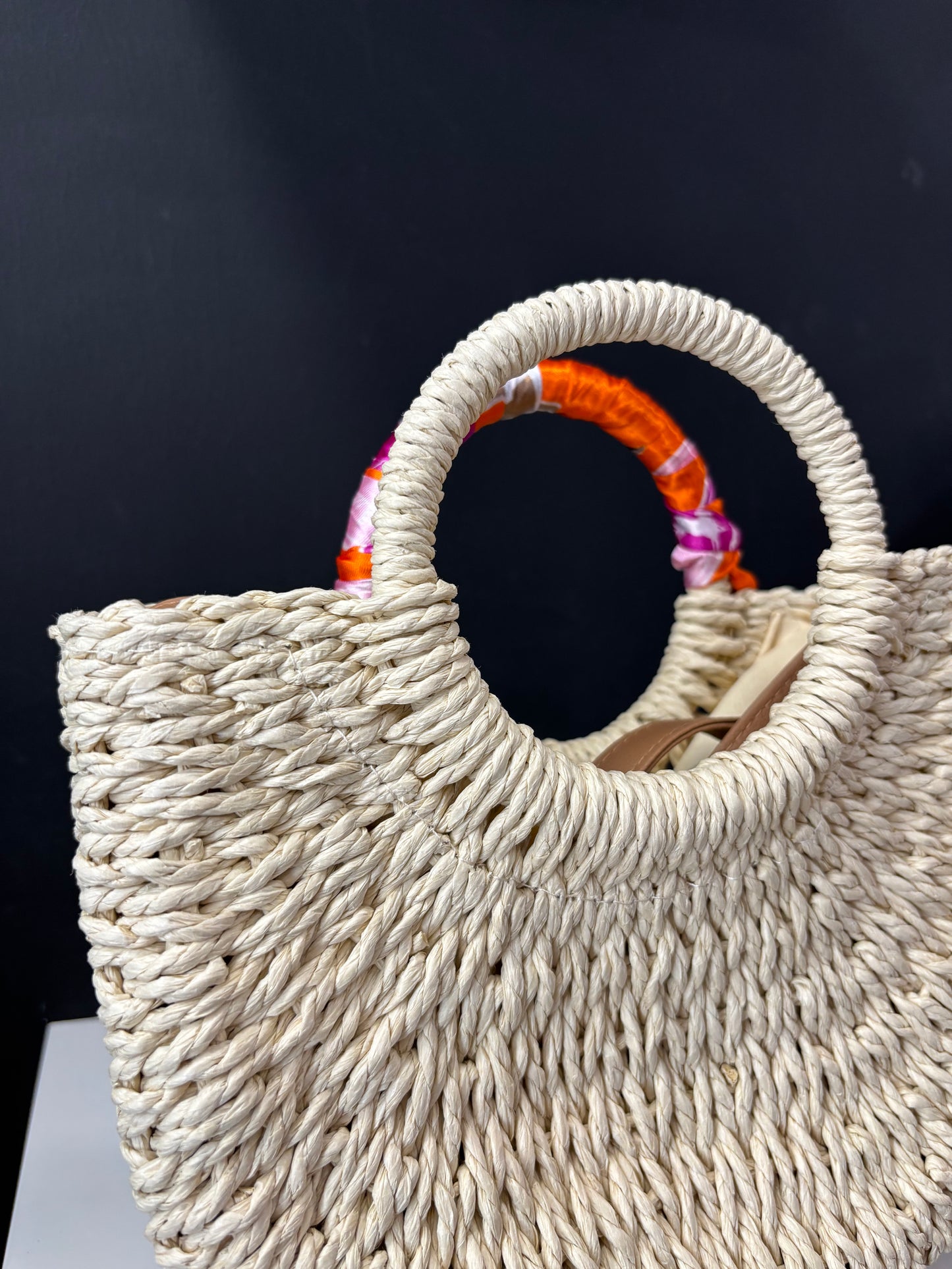 Bolso Mimbre Pañuelo