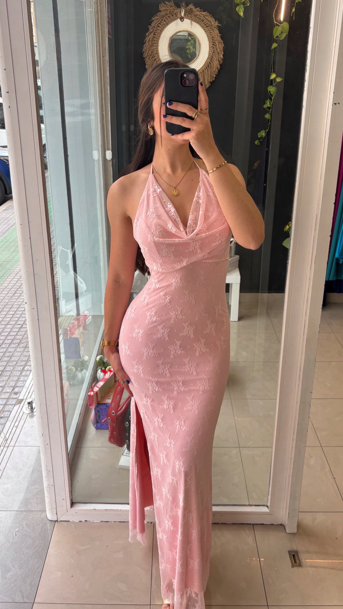 Vestido Cascada Encaje