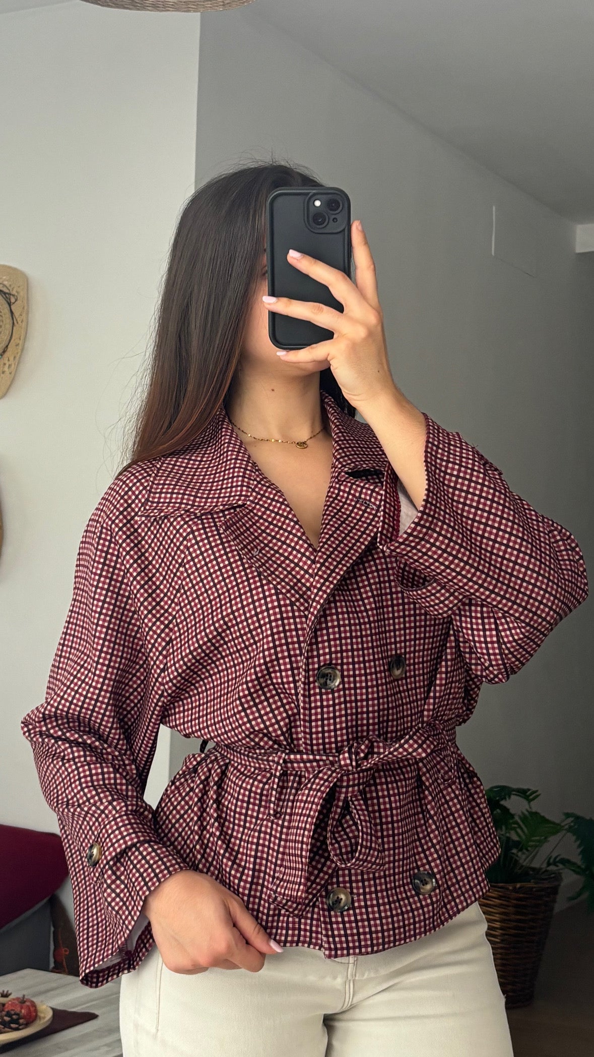 Chaqueta Vichy
