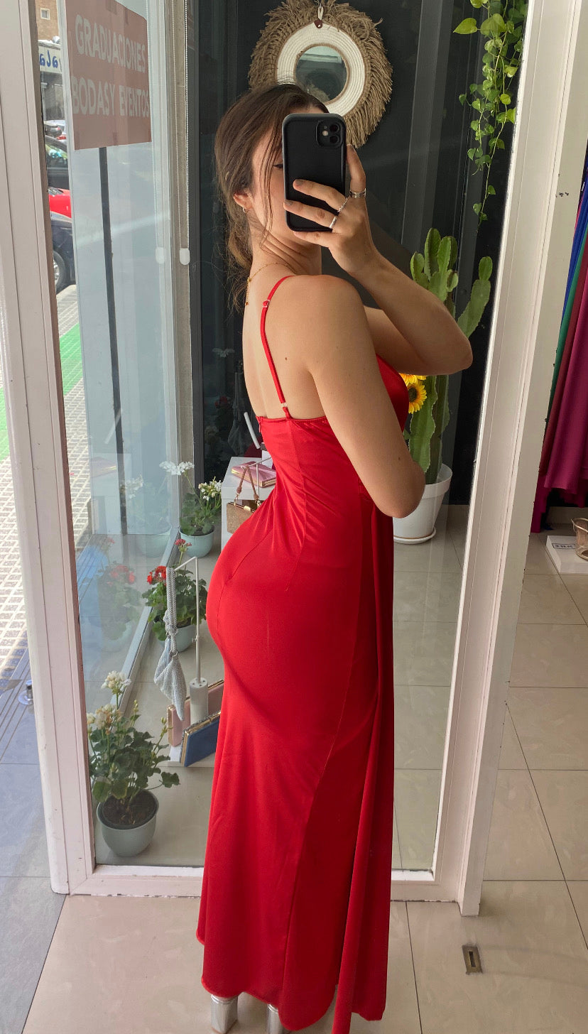 Vestido Toga Satinado