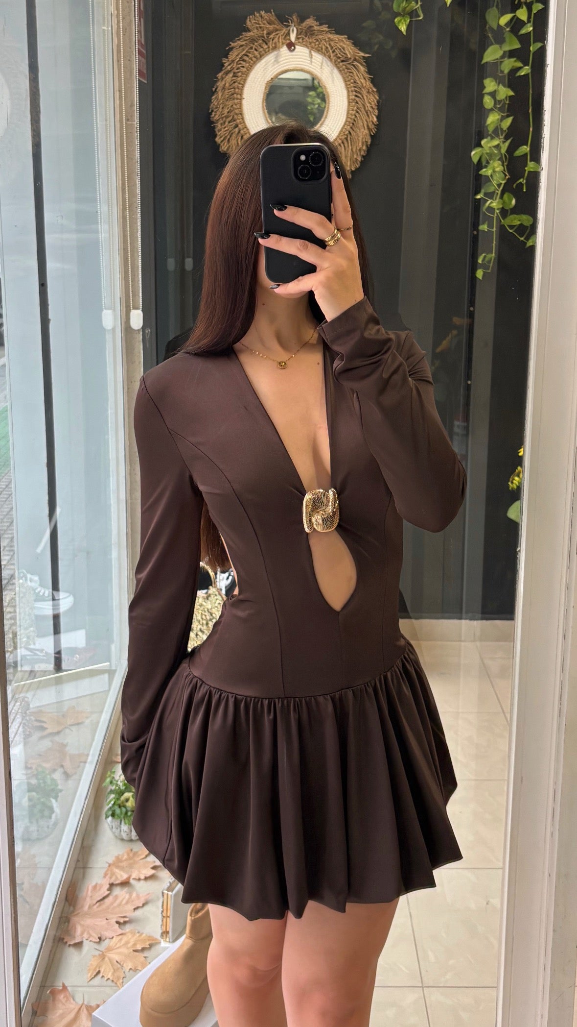 Vestido Escote Globo