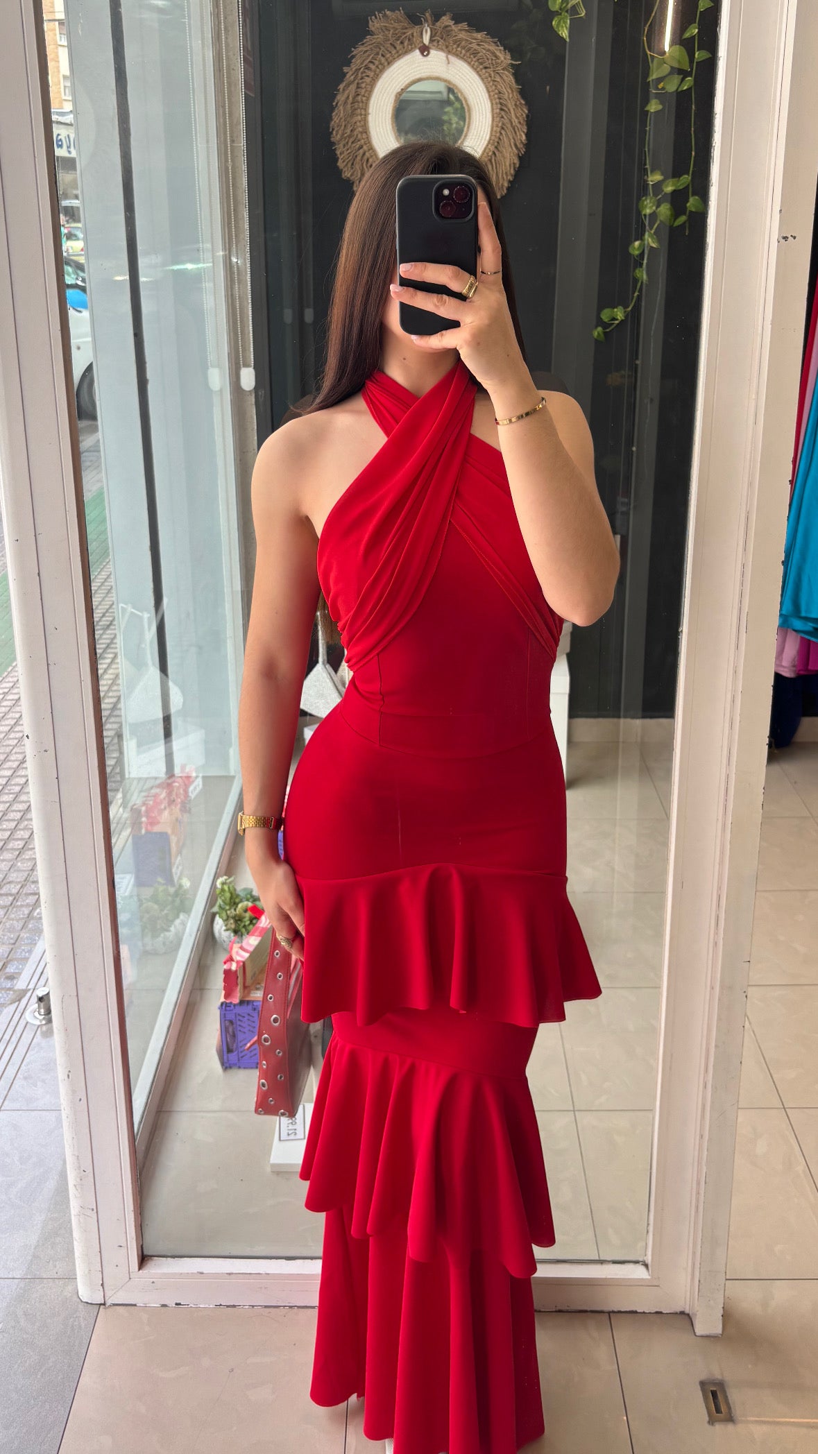 Vestido Volantes Gasa