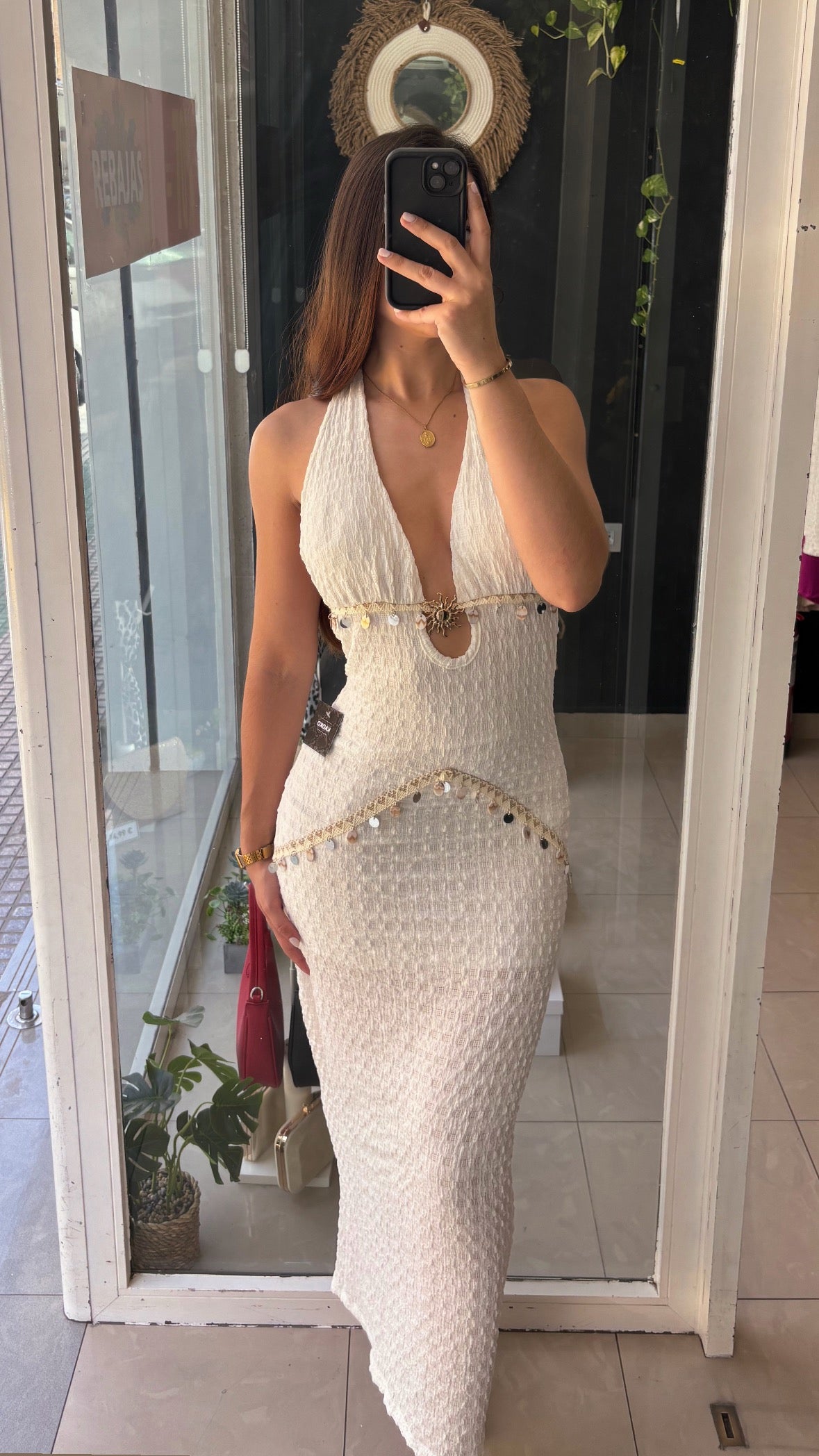 Vestido Moneditas Textura