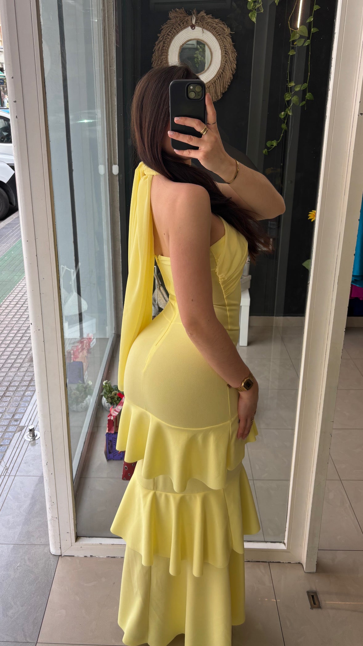 Vestido Volantes Gasa