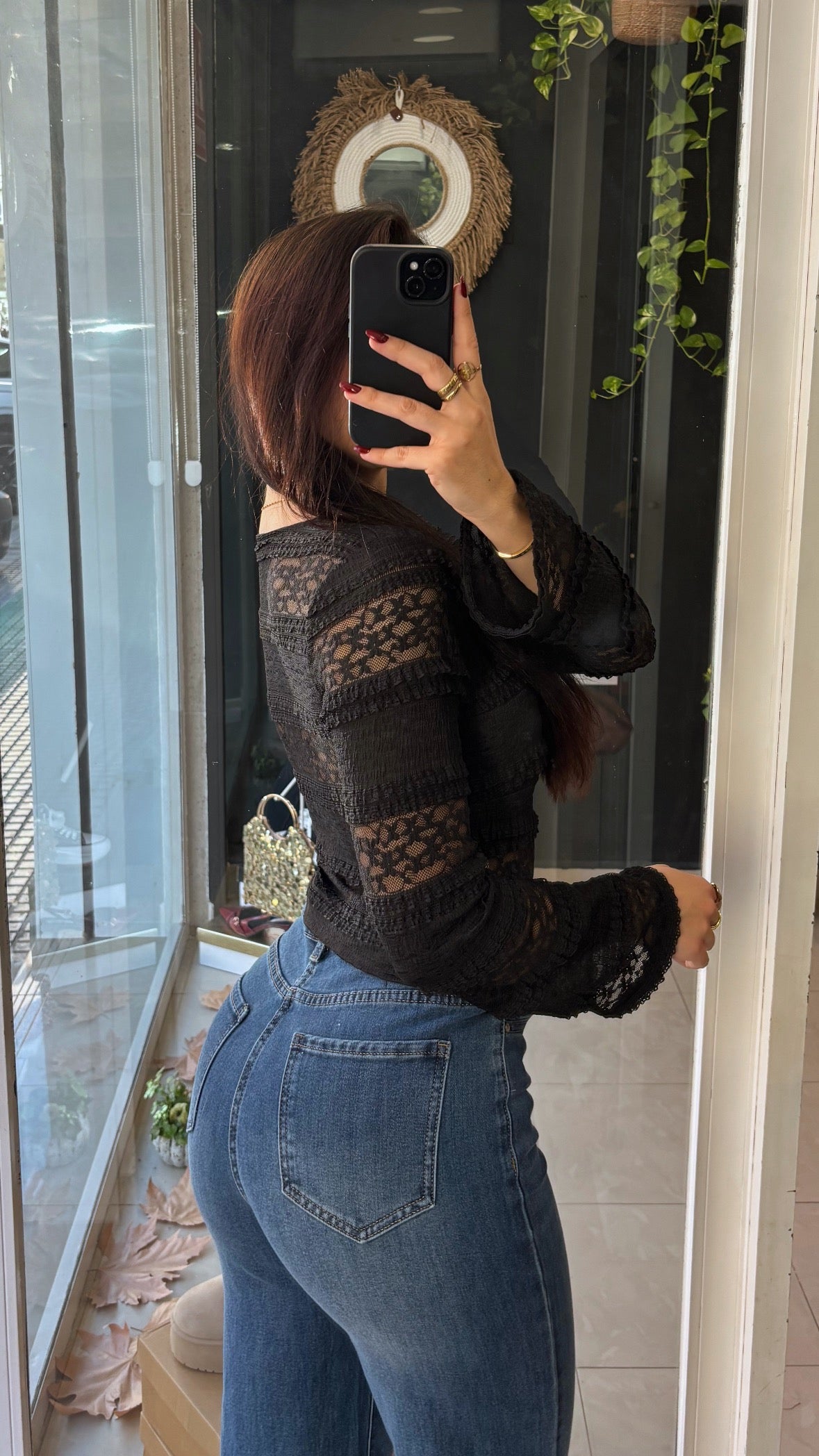 Top Encaje Volantitos