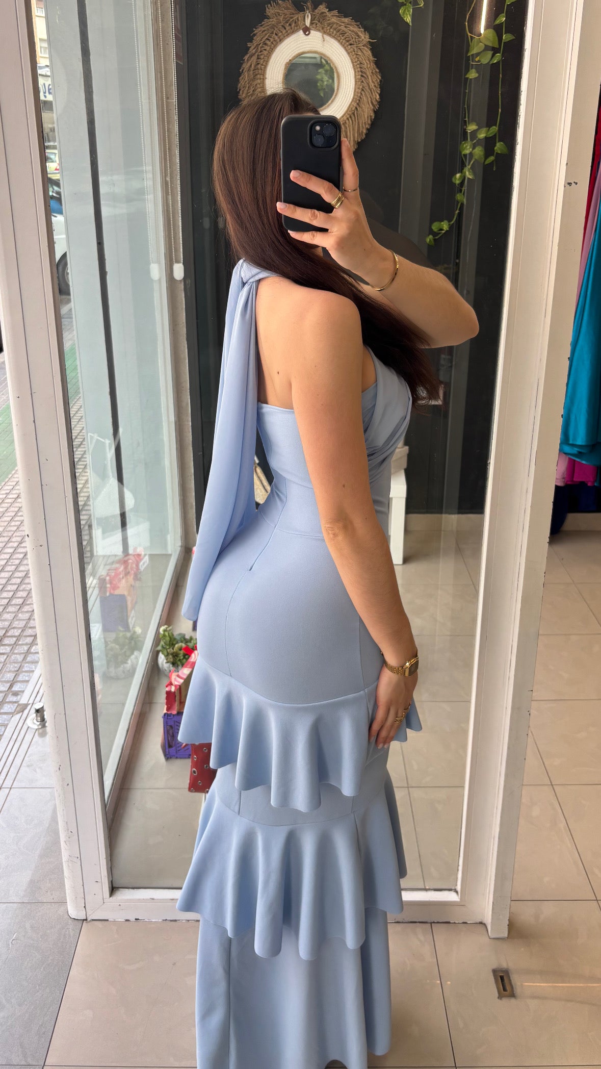 Vestido Volantes Gasa
