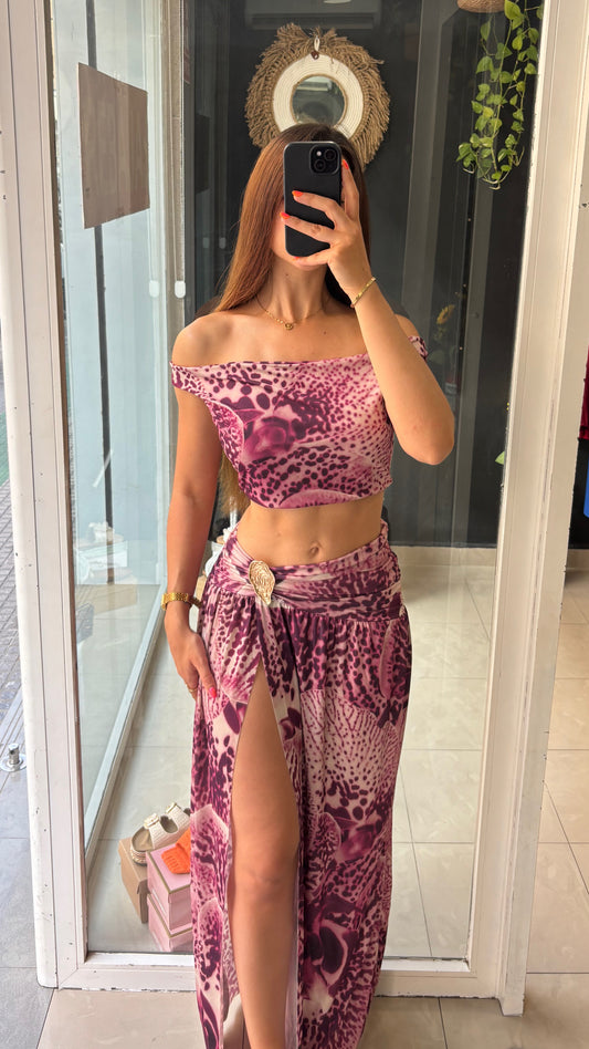 Conjunto Estampado Hebilla