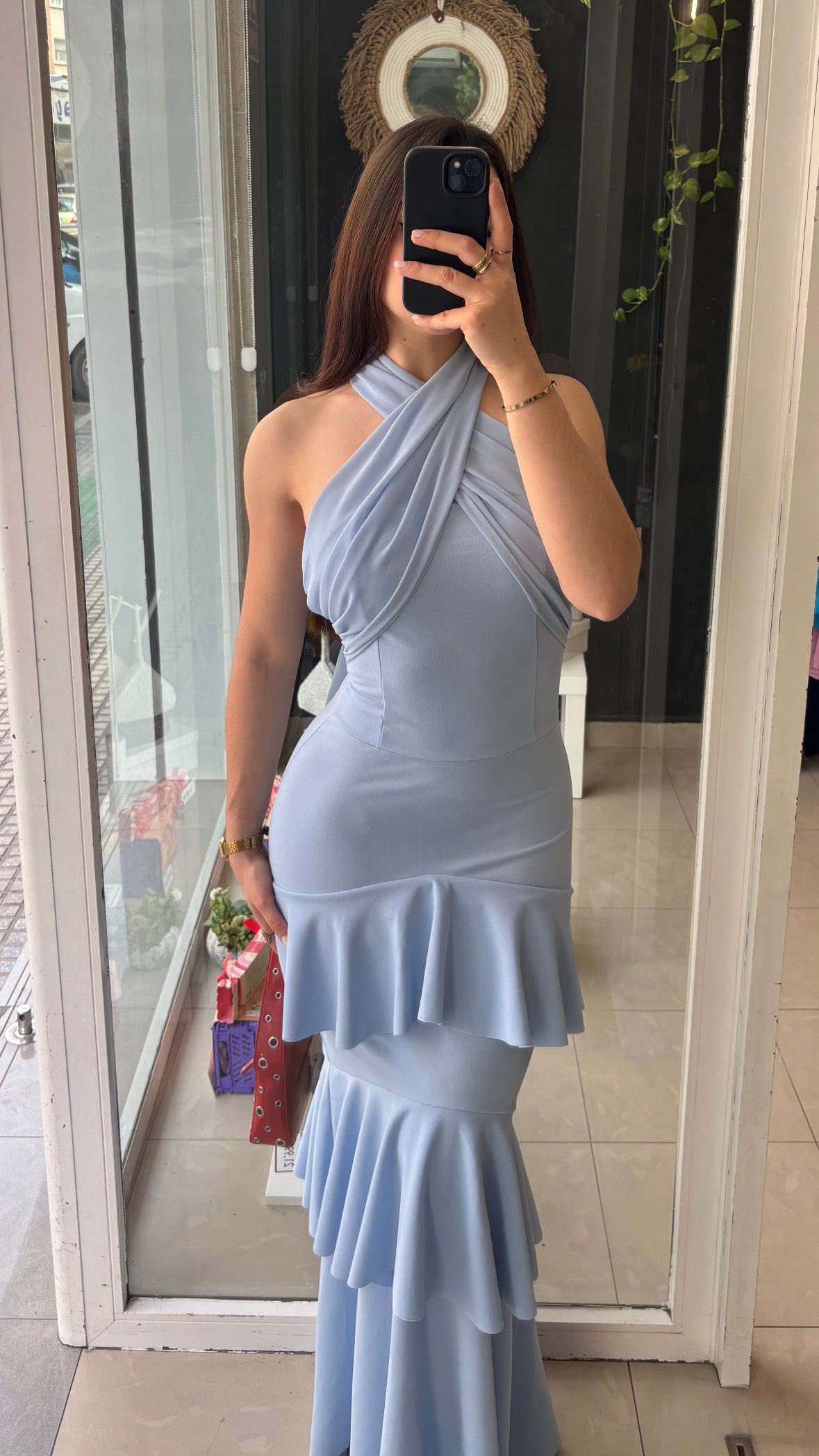 Vestido Volantes Gasa