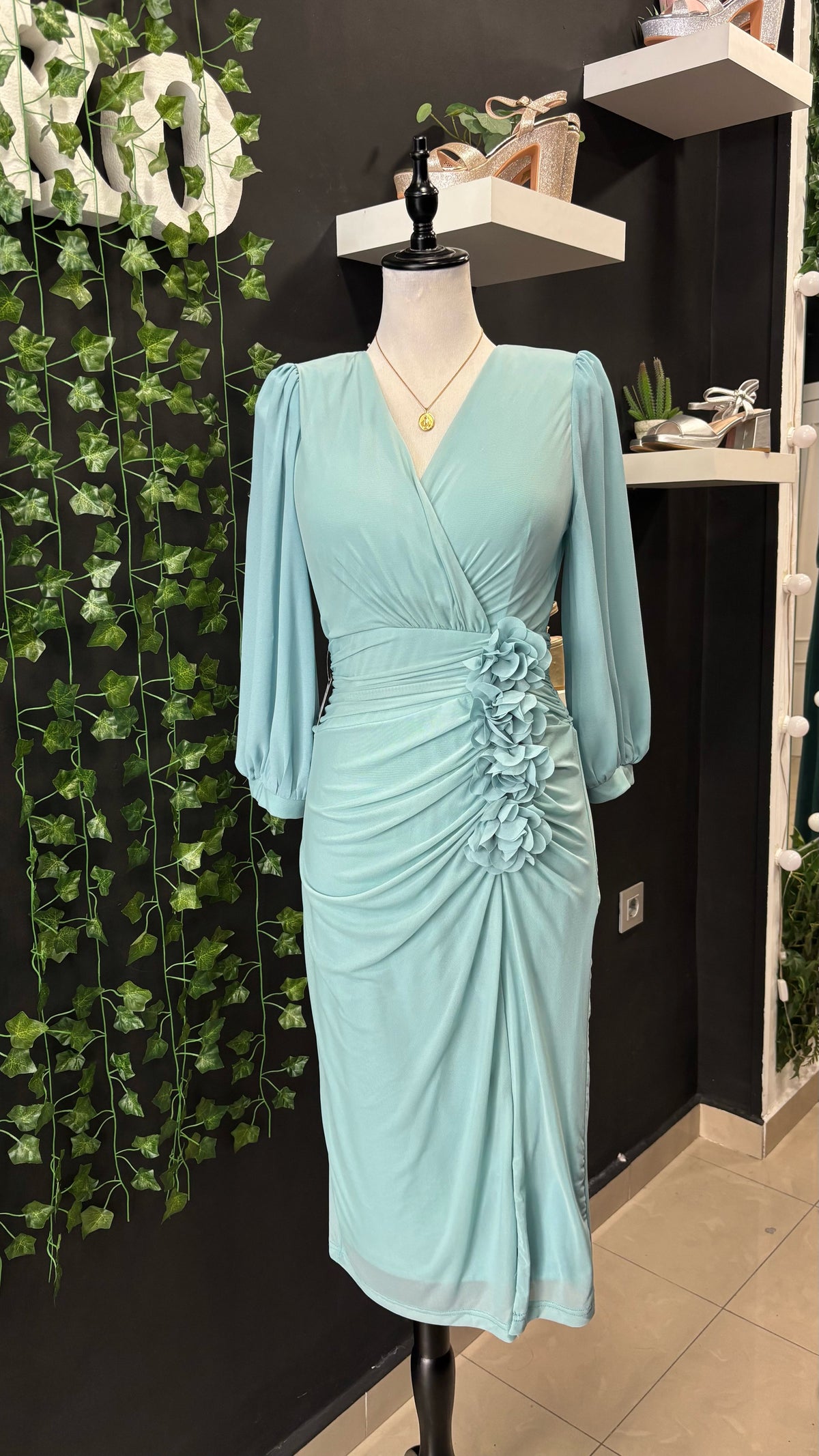Vestido Midi Flores