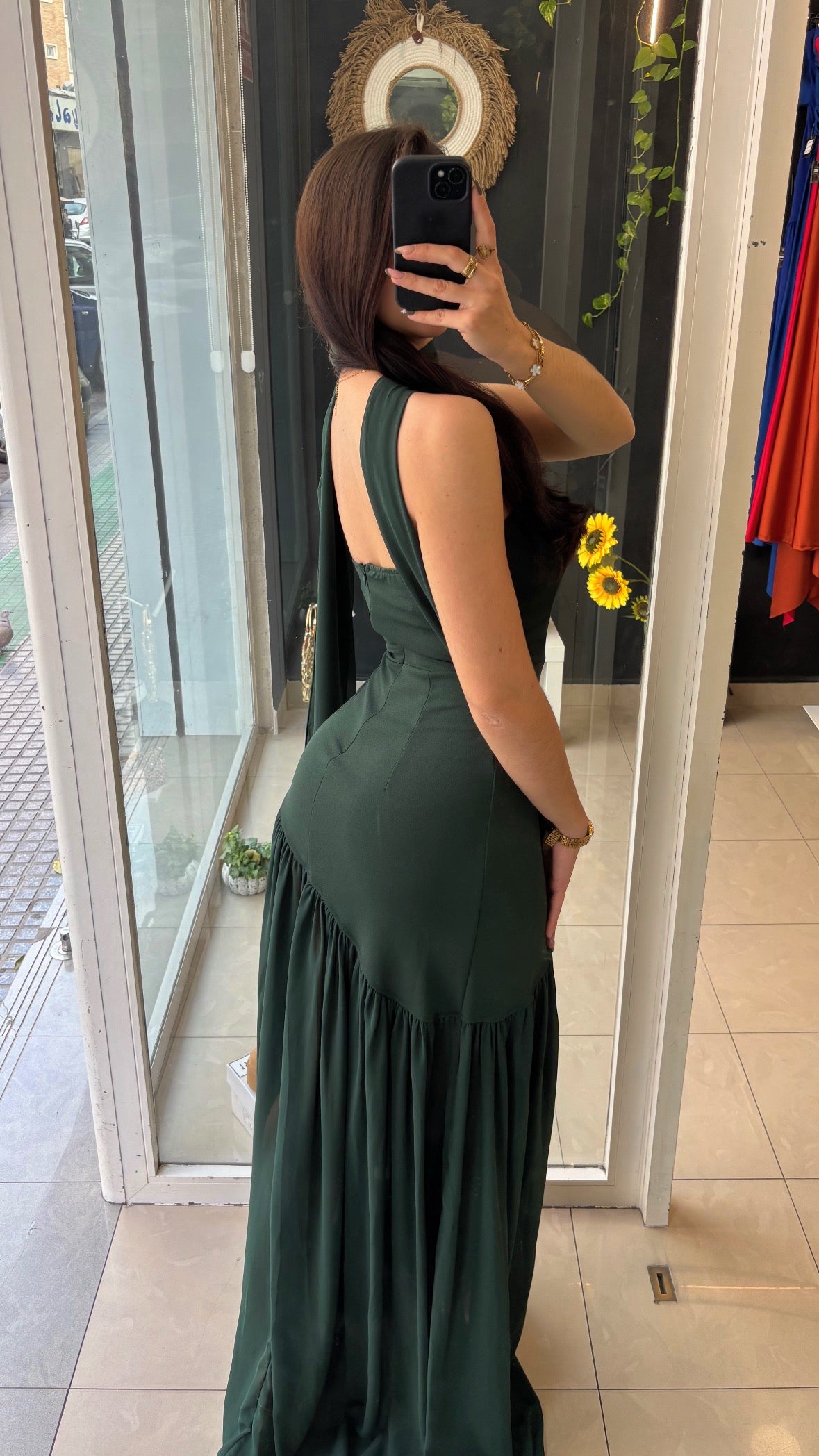 Vestido Honor Falda Gasa