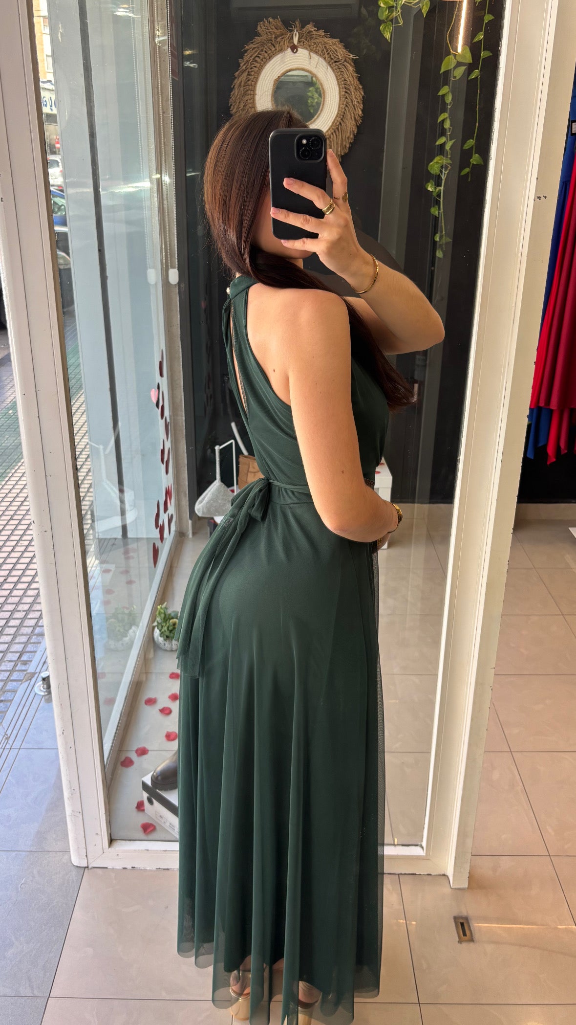 Vestido Vuelo Gasa Halter