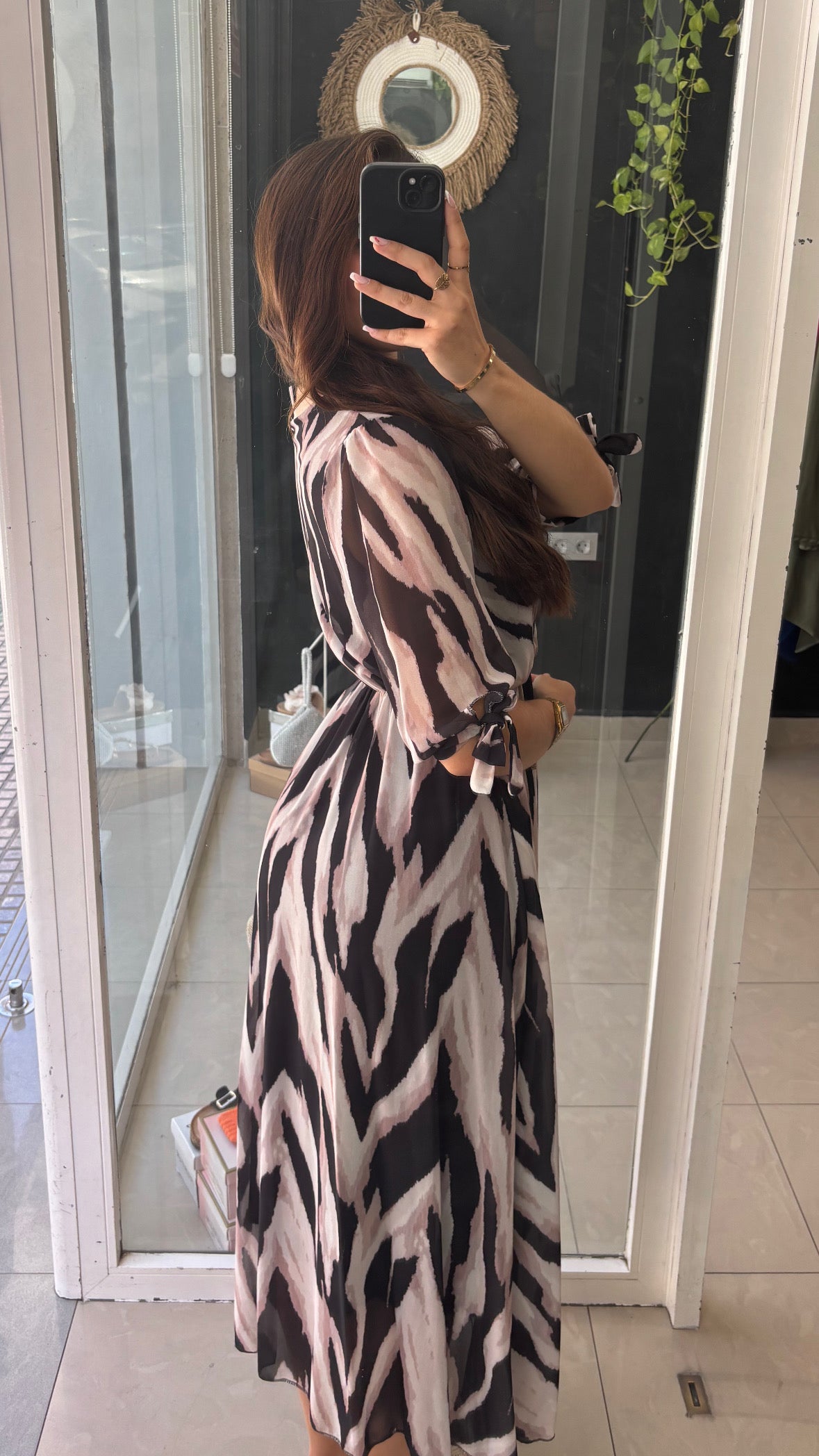 Vestido Gasa Estampado