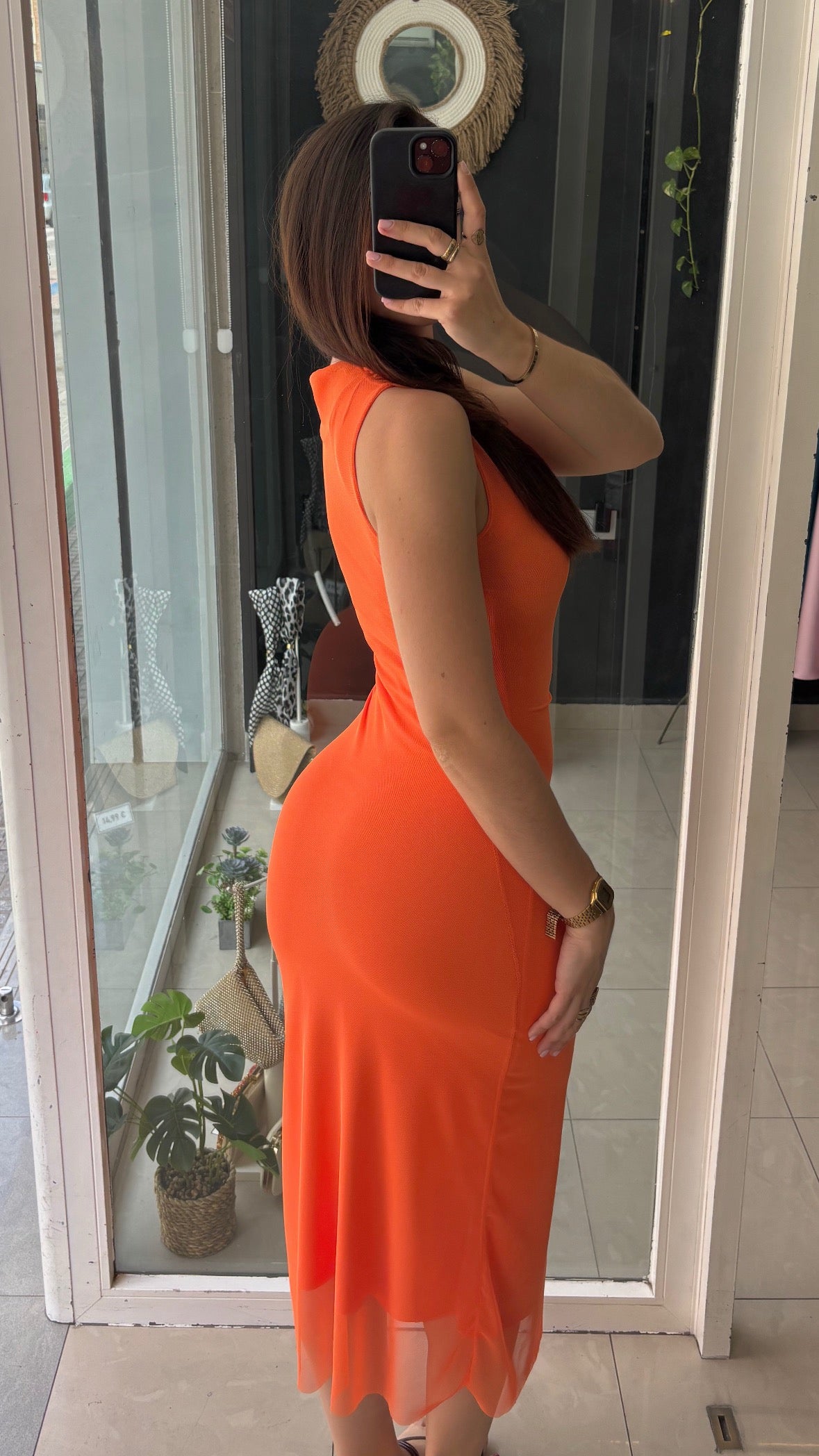 Vestido Gasa Drapeado