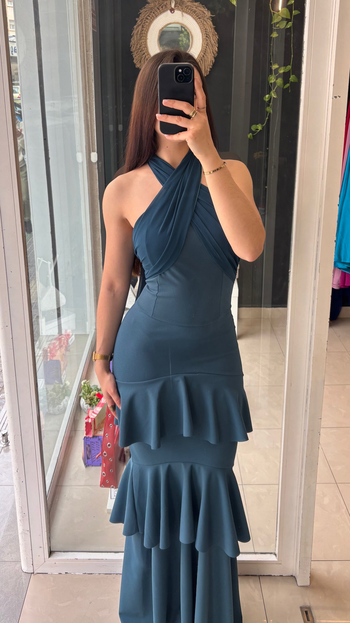 Vestido Volantes Gasa