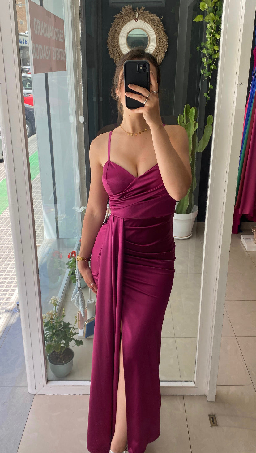 Vestido Toga Satinado