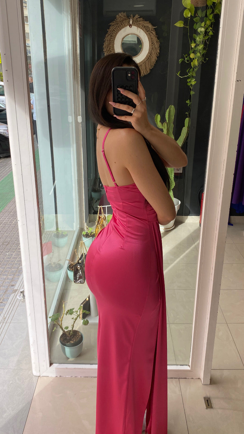 Vestido Toga Satinado