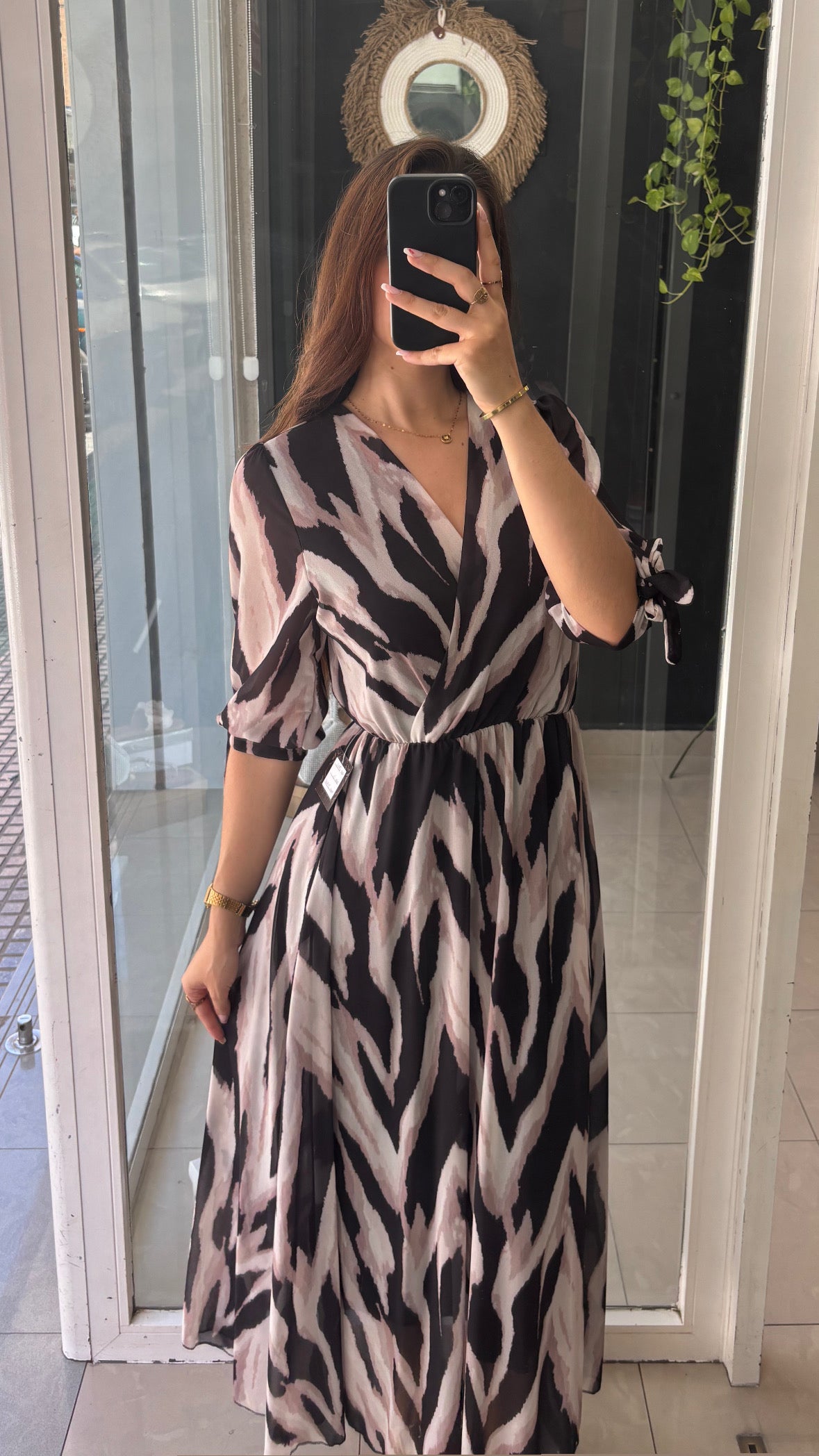Vestido Gasa Estampado