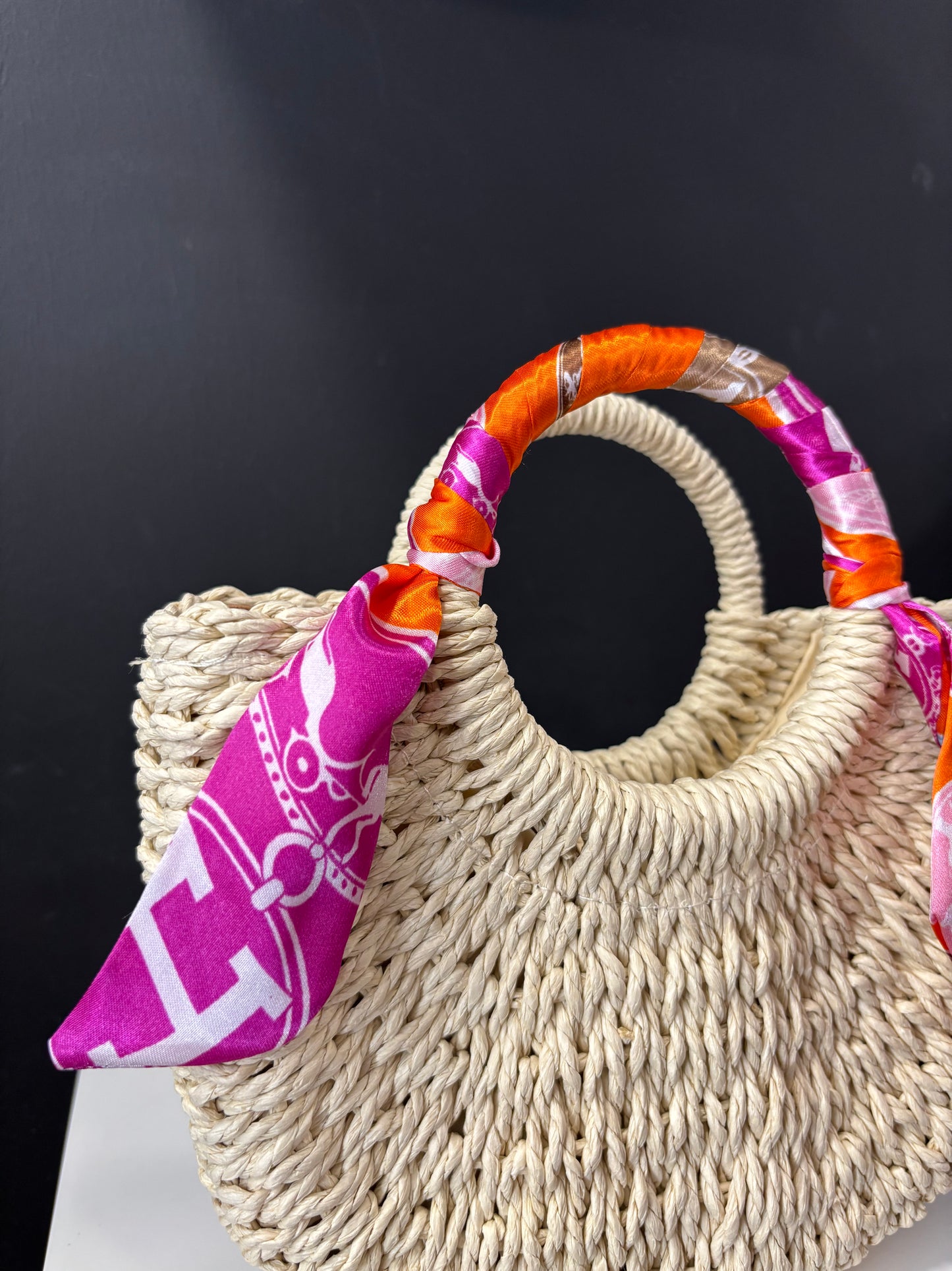 Bolso Mimbre Pañuelo