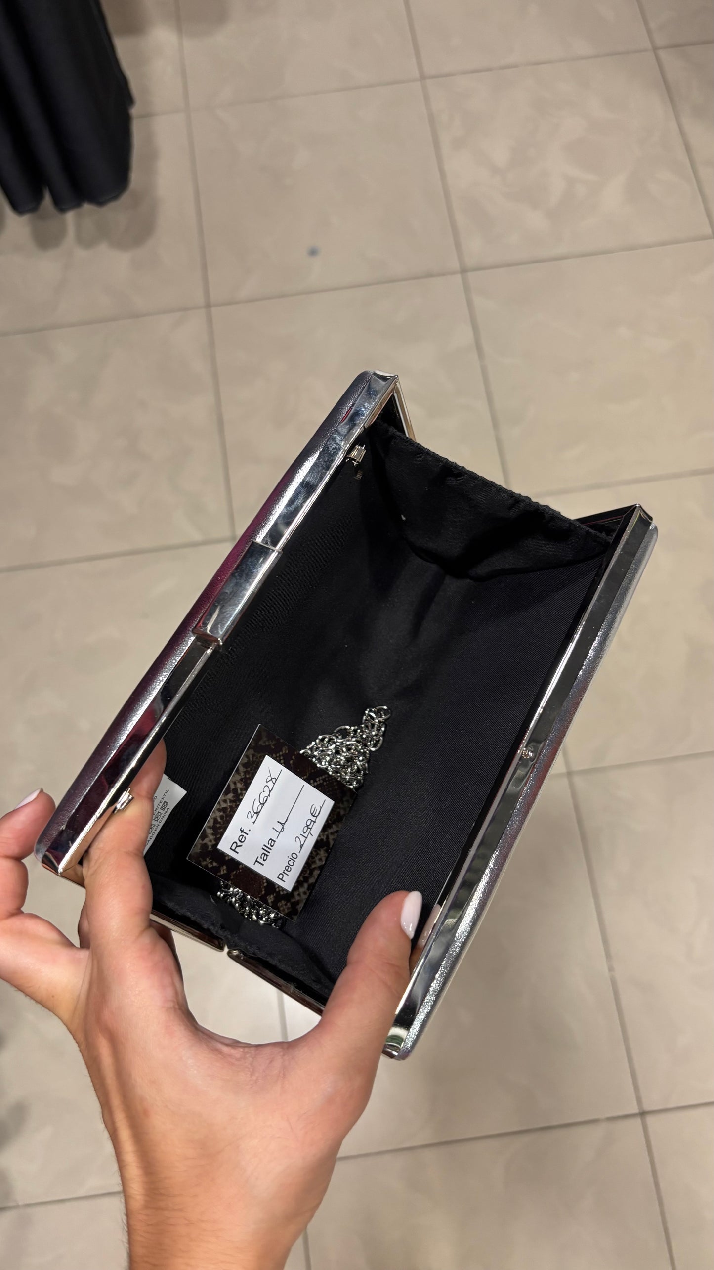 Bolso Plata Metalizado