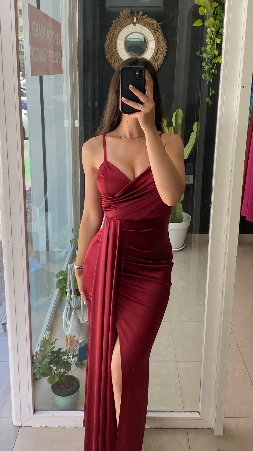 Vestido Toga Satinado