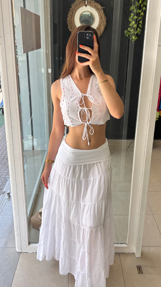 Falda Vuelo Blanca
