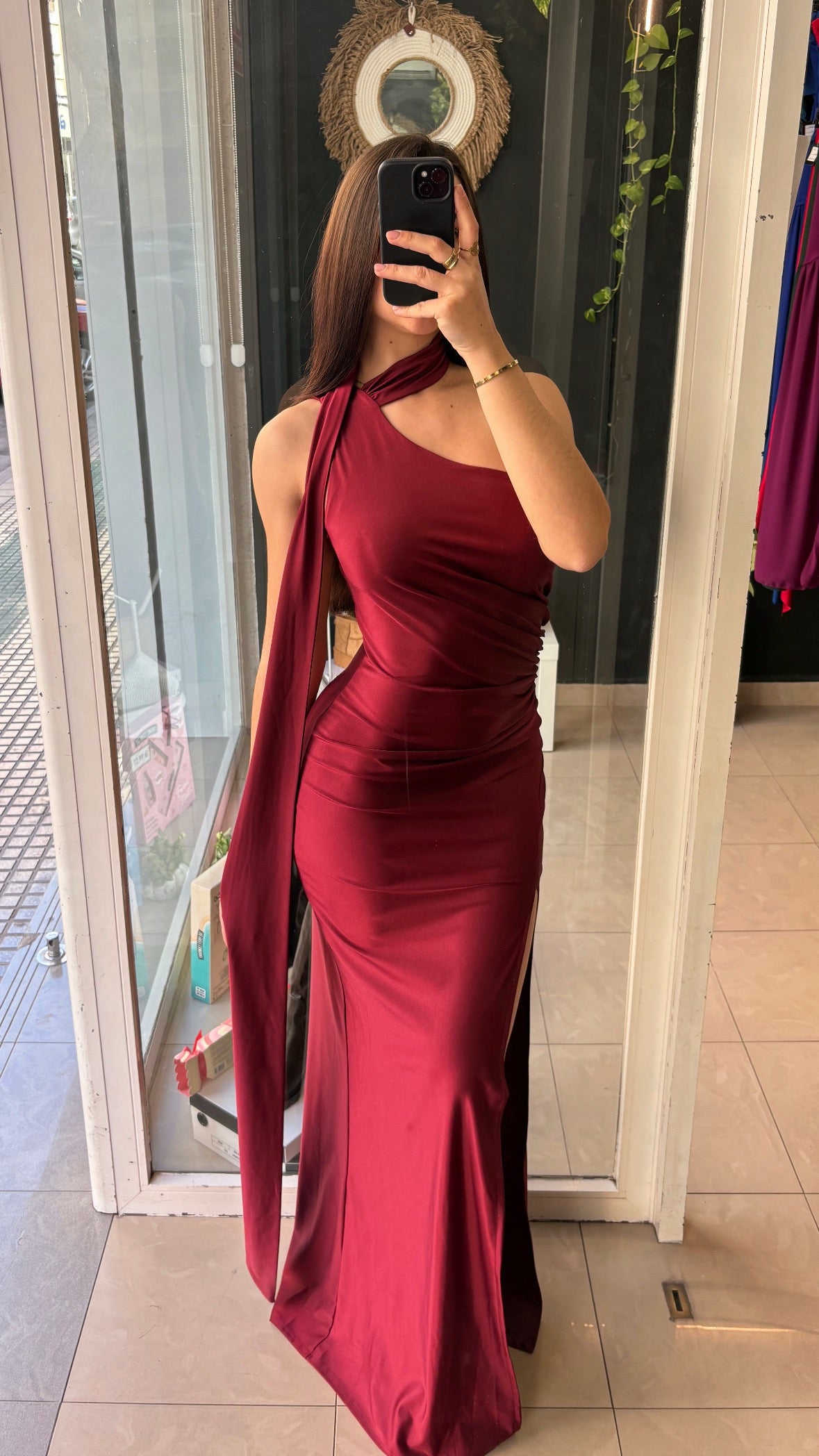 Vestido Asimétrico Capa