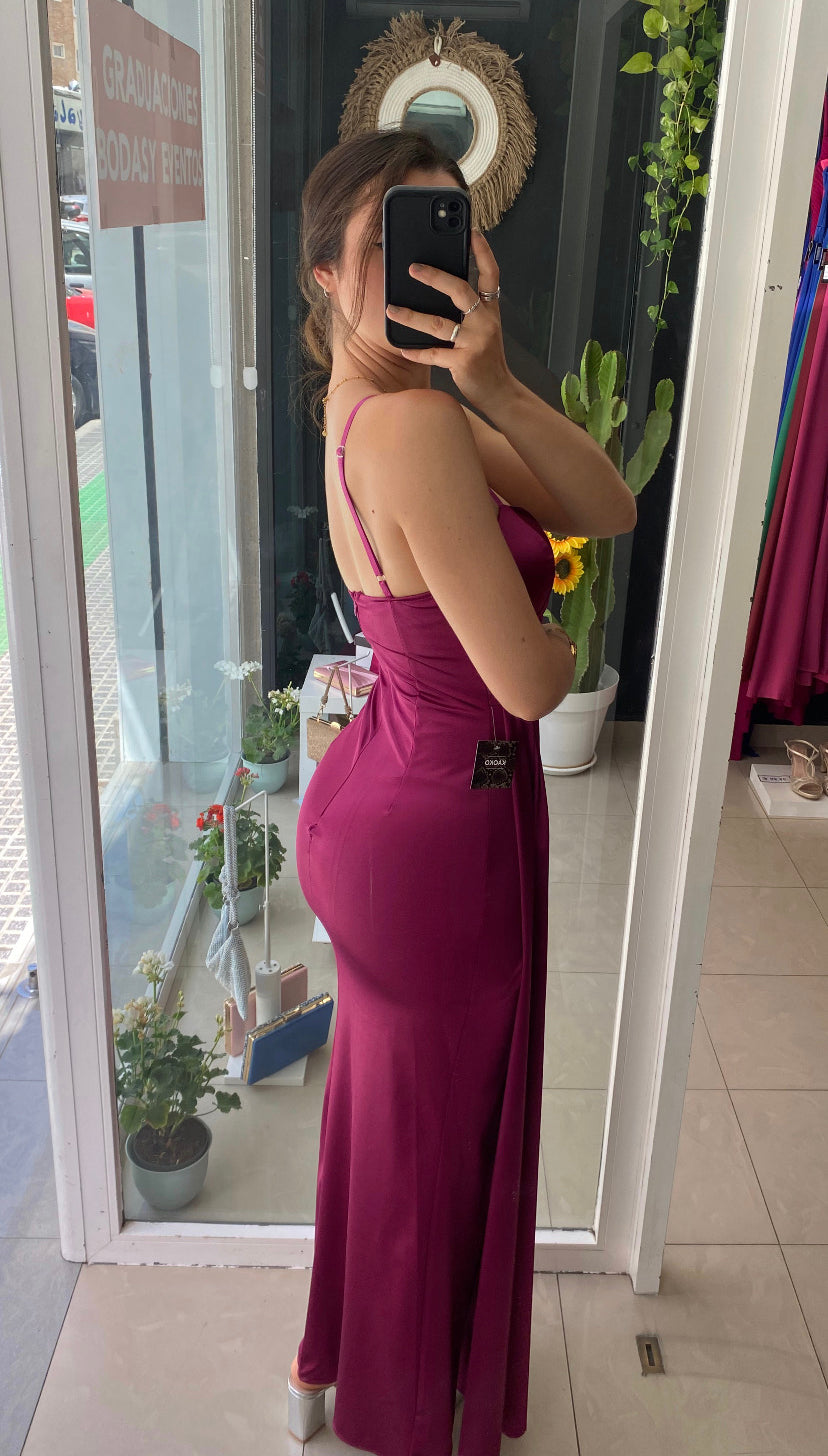 Vestido Toga Satinado