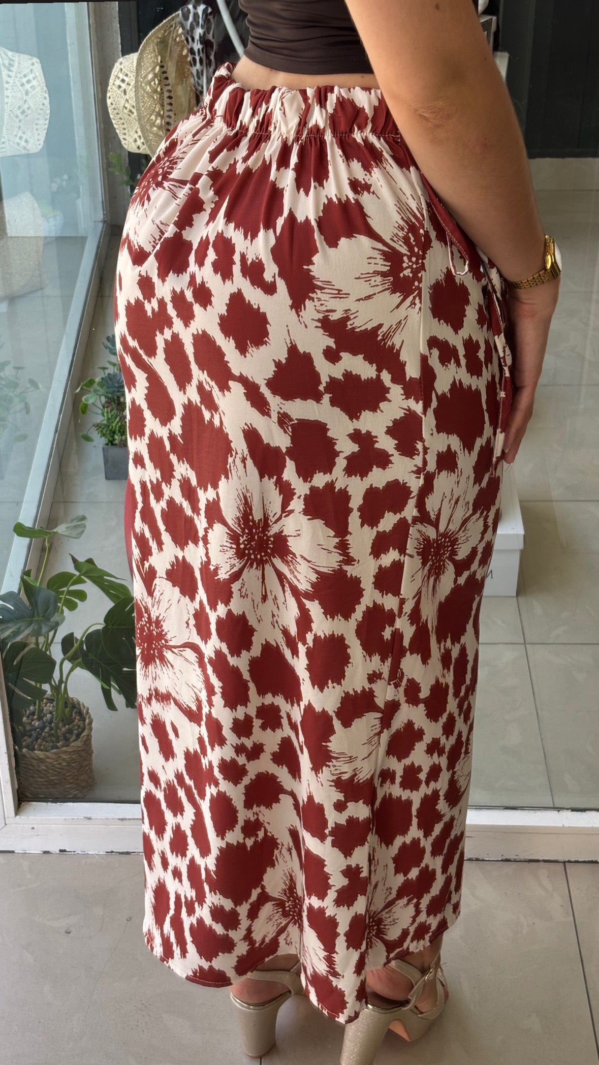 Falda Midi Estampada