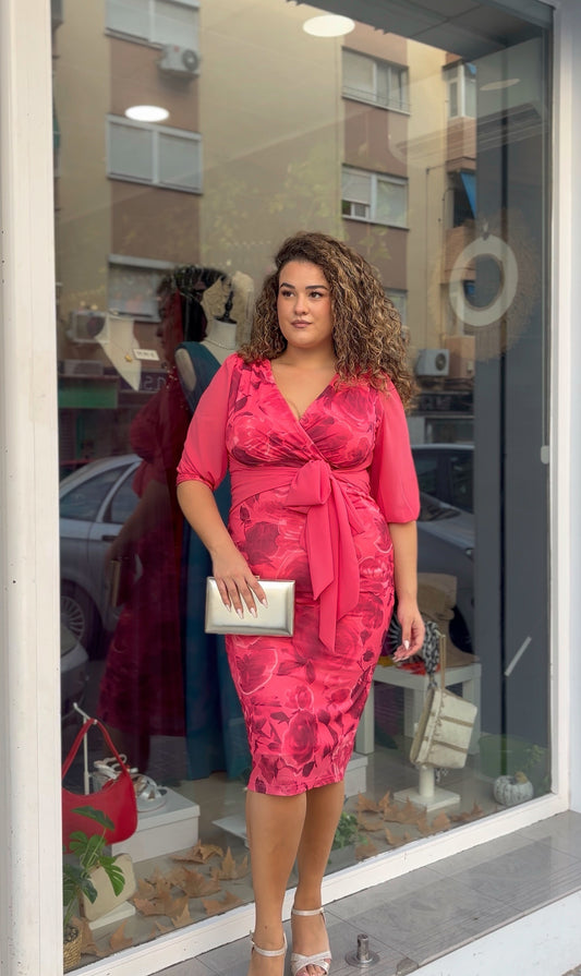 Vestido Corto Estampado Floral