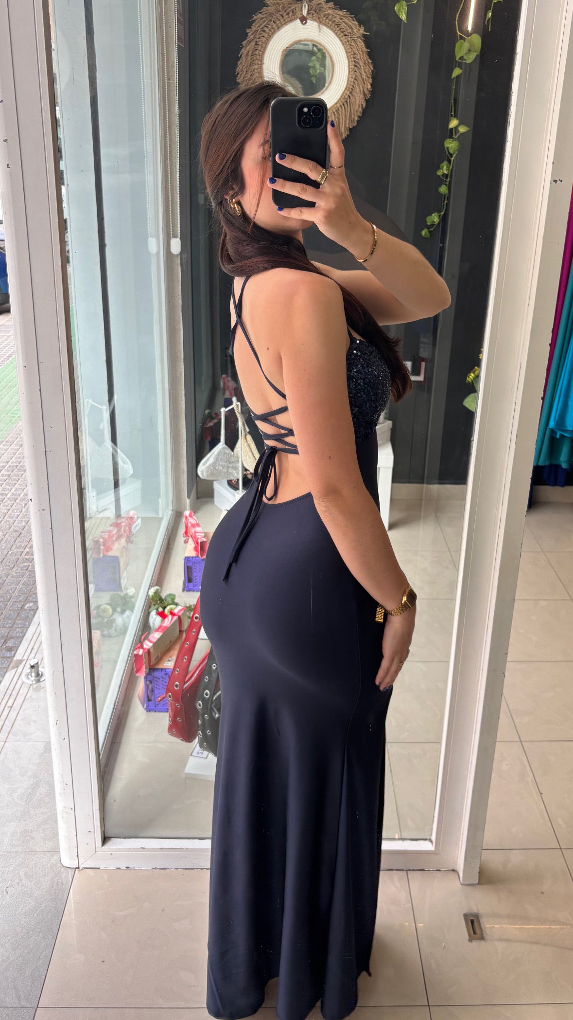 Vestido Entrelazada Brillos