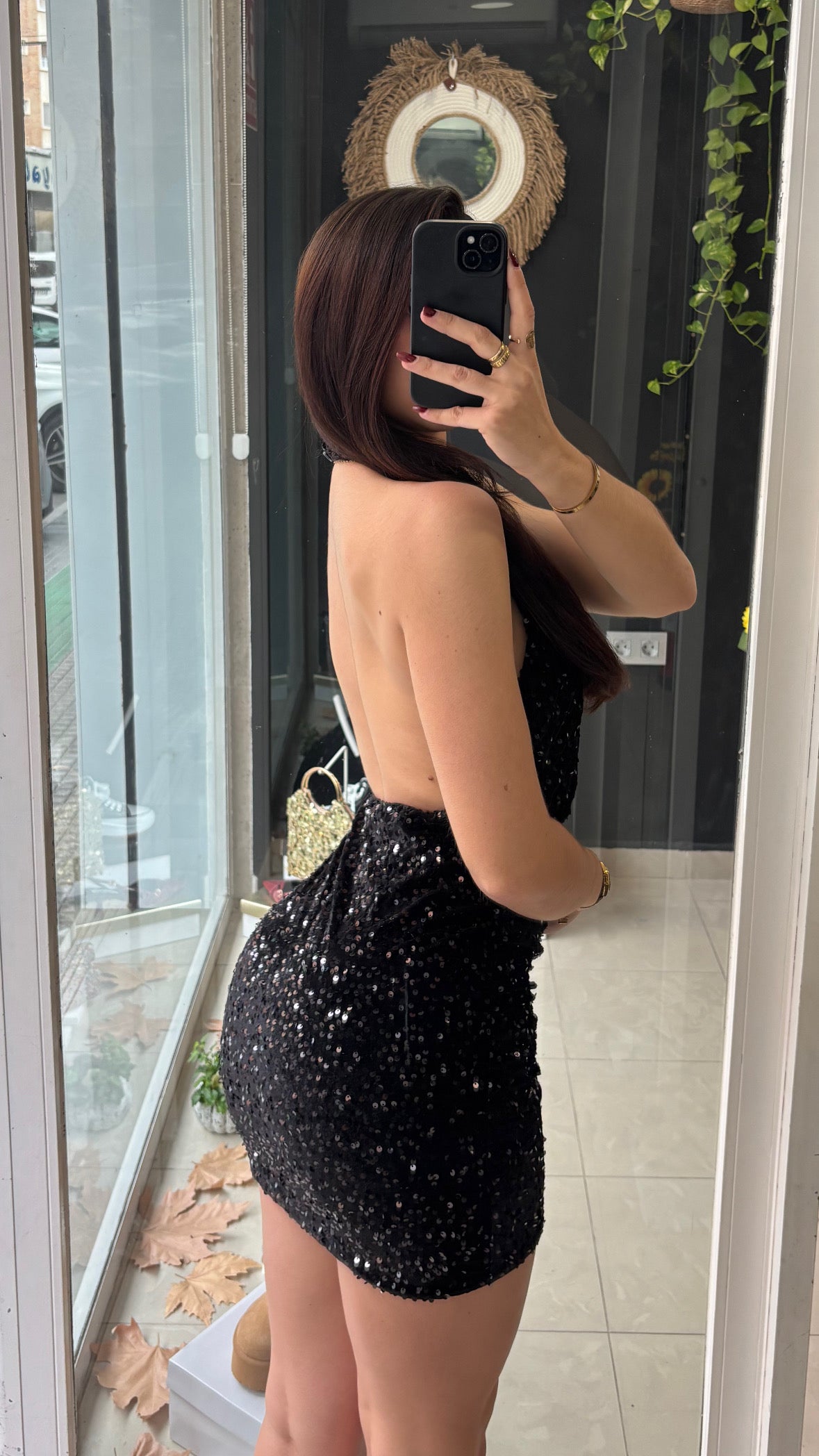 Vestido Lentejuelas Terciopelo