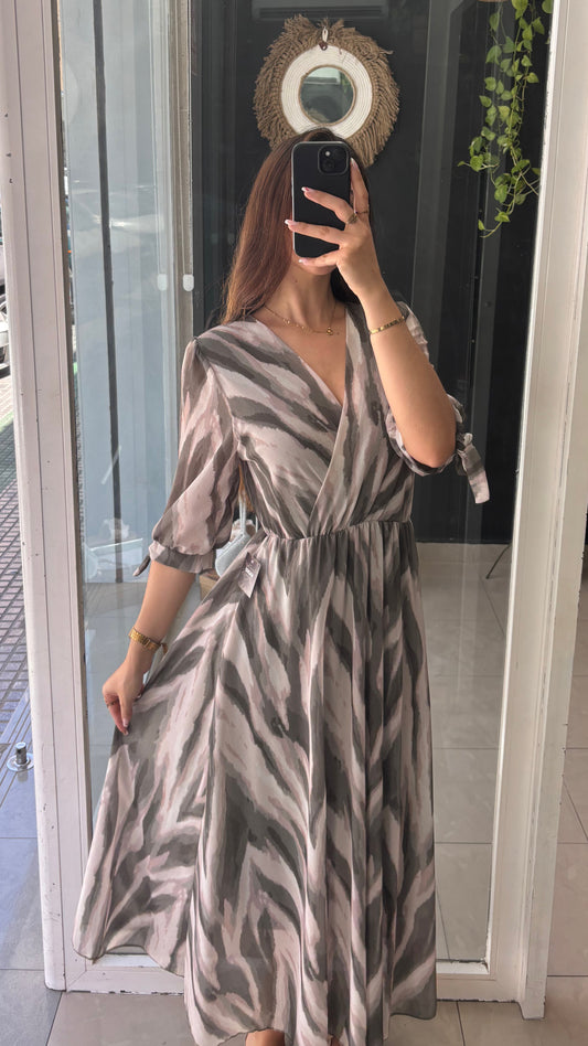 Vestido Gasa Estampado